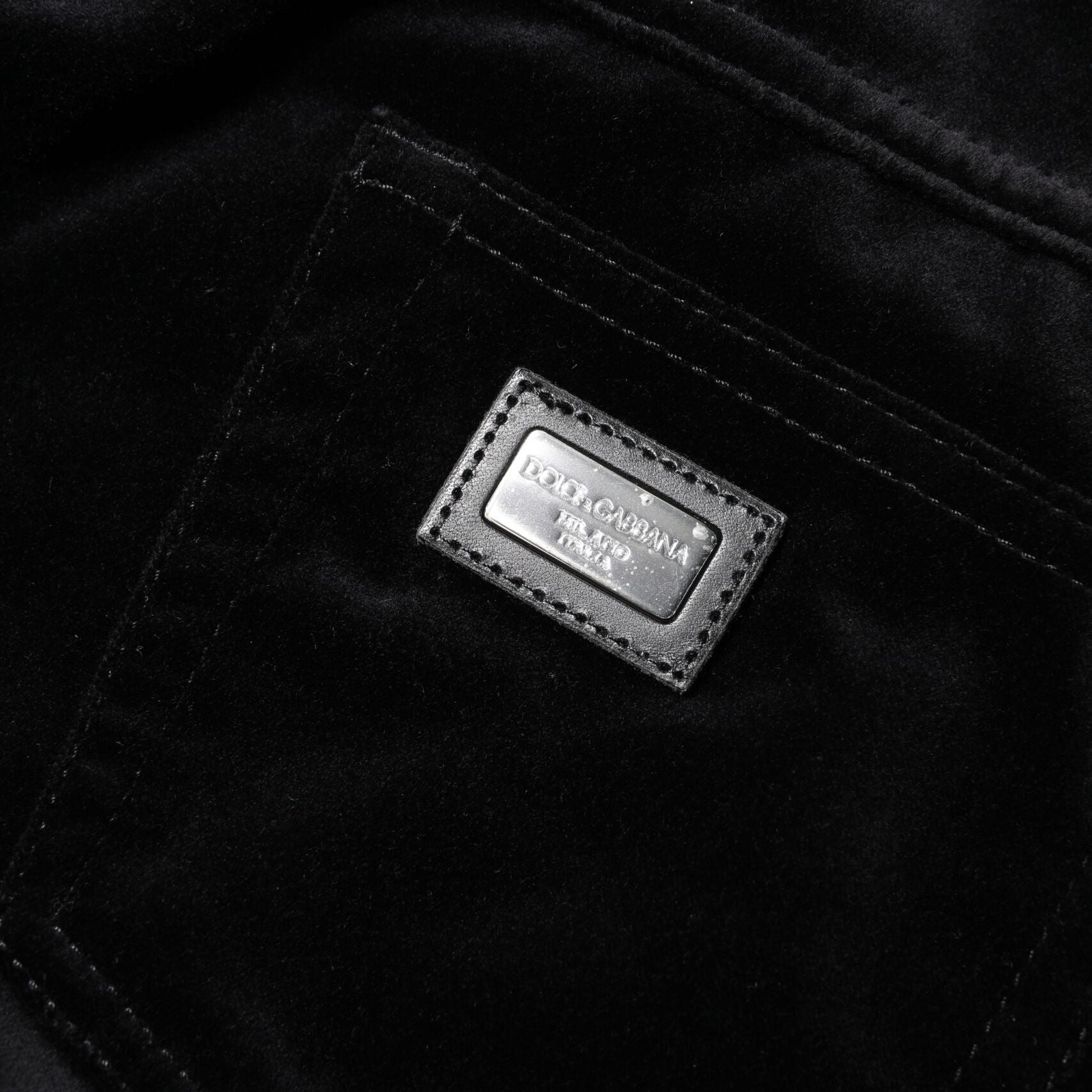 Dolce & Gabbana Black Cotton Skinny Capri Cropped Denim Jeans