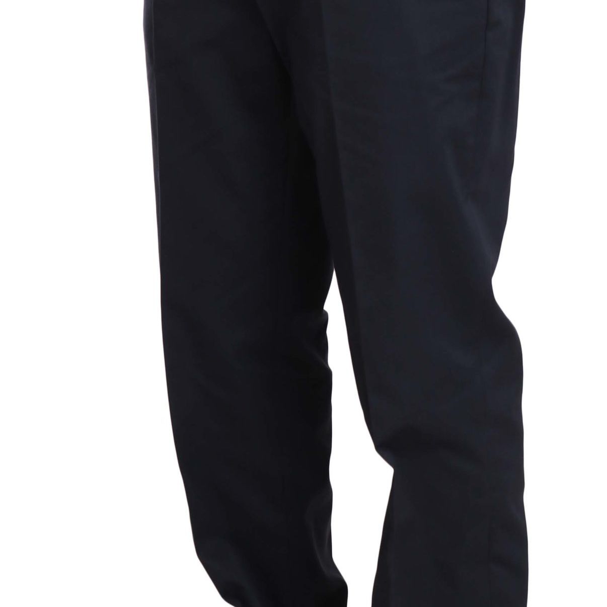 Romeo Gigli Two Piece 3 Button Cotton Blue Solid Suit