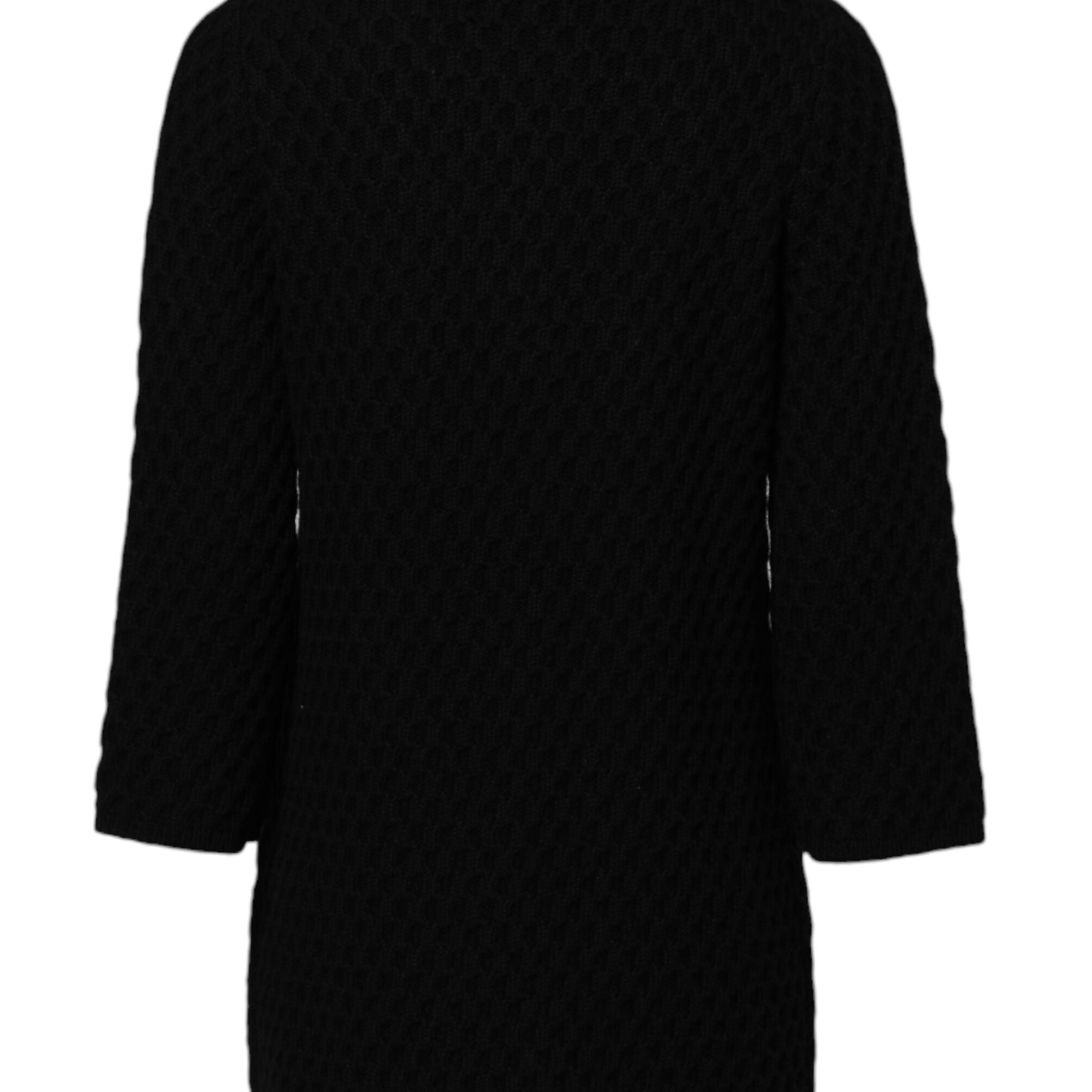 Dolce & Gabbana Black Cashmere Quilted Embellished Jacket
