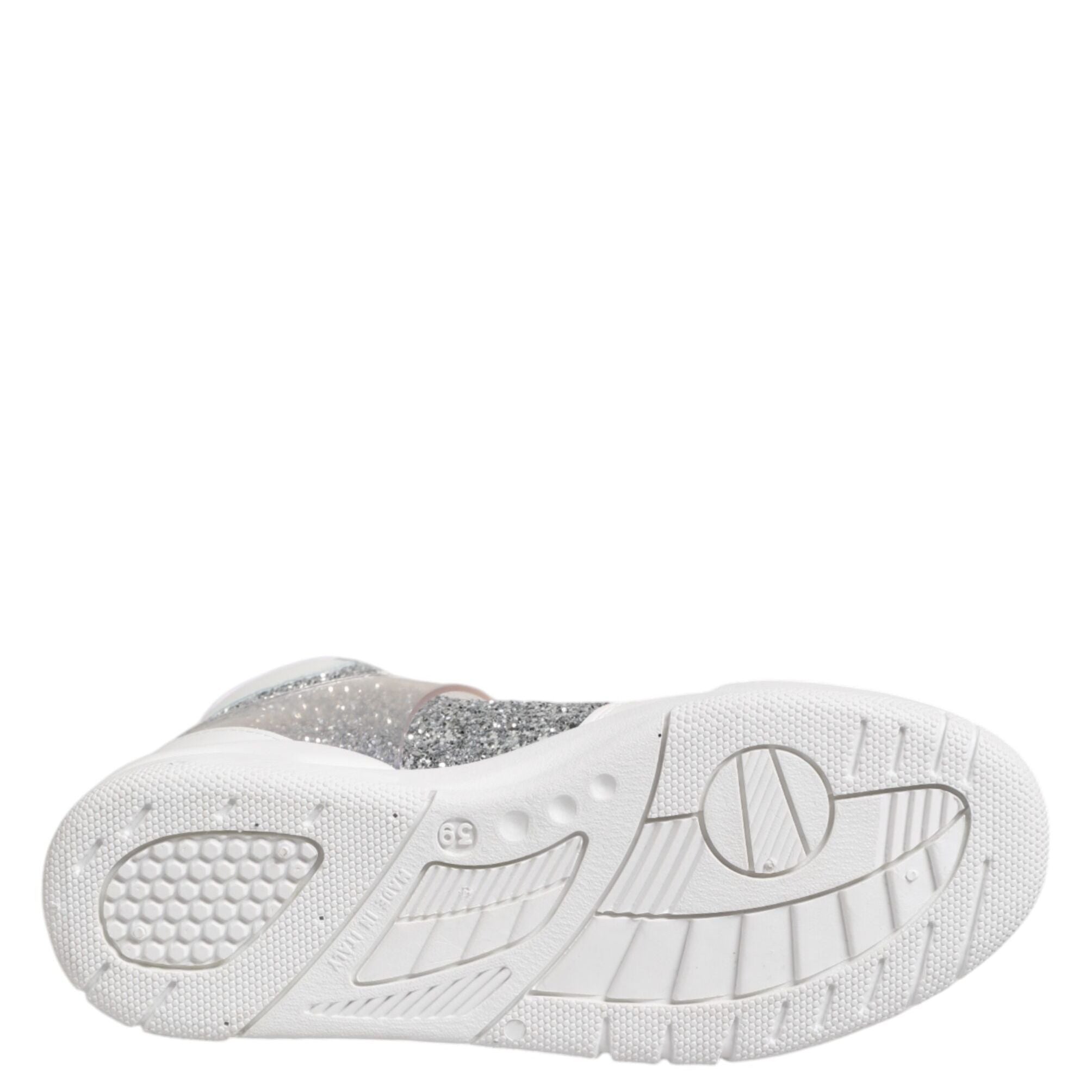 Chiara Ferragni White Silver High Top Women Sneakers Shoes