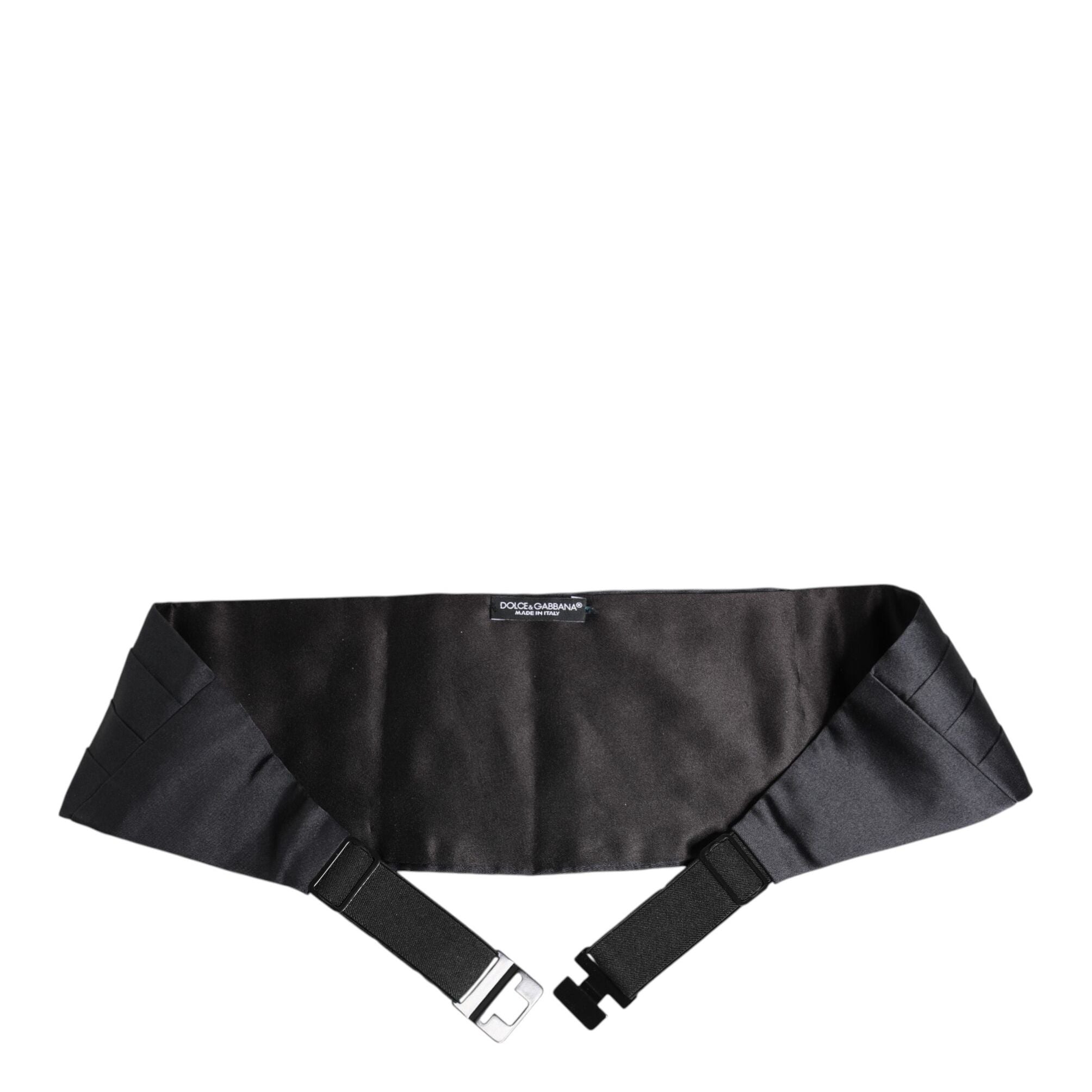 Dolce & Gabbana Dark Blue 100% Silk Belt Waist Cummerbund