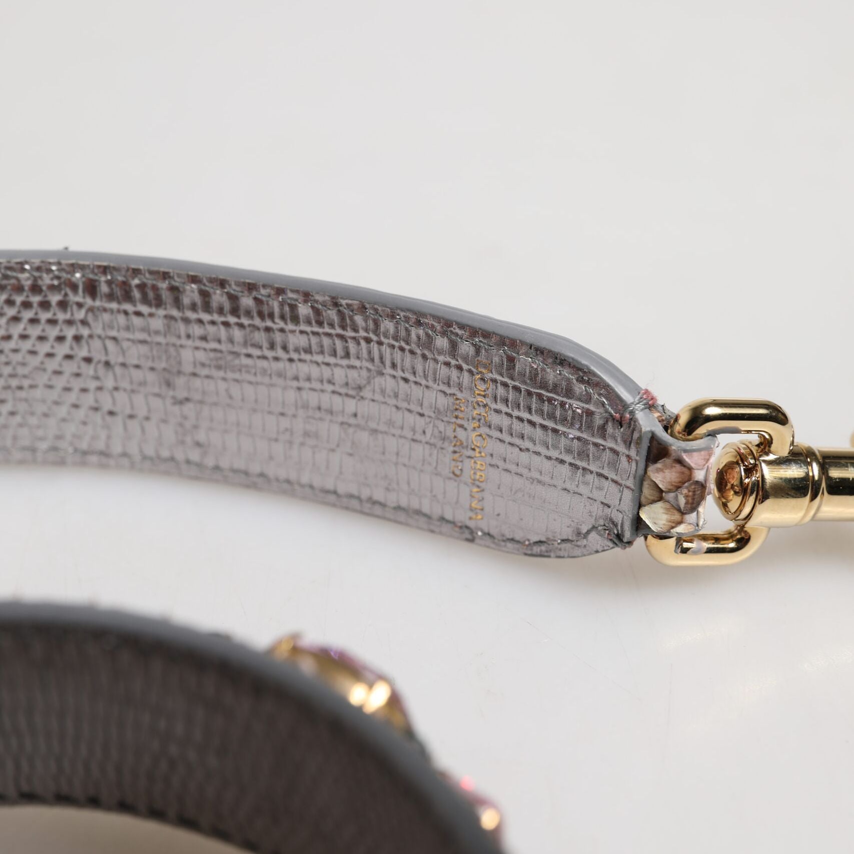 Dolce & Gabbana Multicolor Embellished Handbag Shoulder Strap