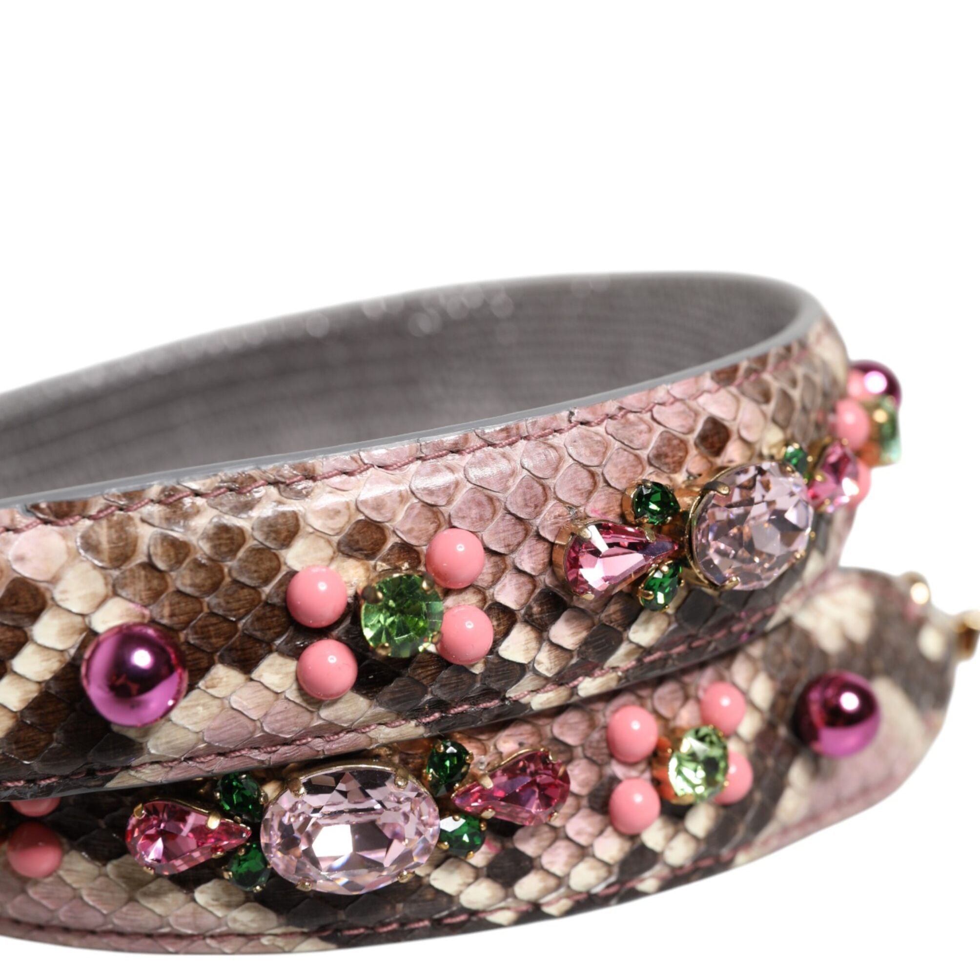 Dolce & Gabbana Multicolor Embellished Handbag Shoulder Strap