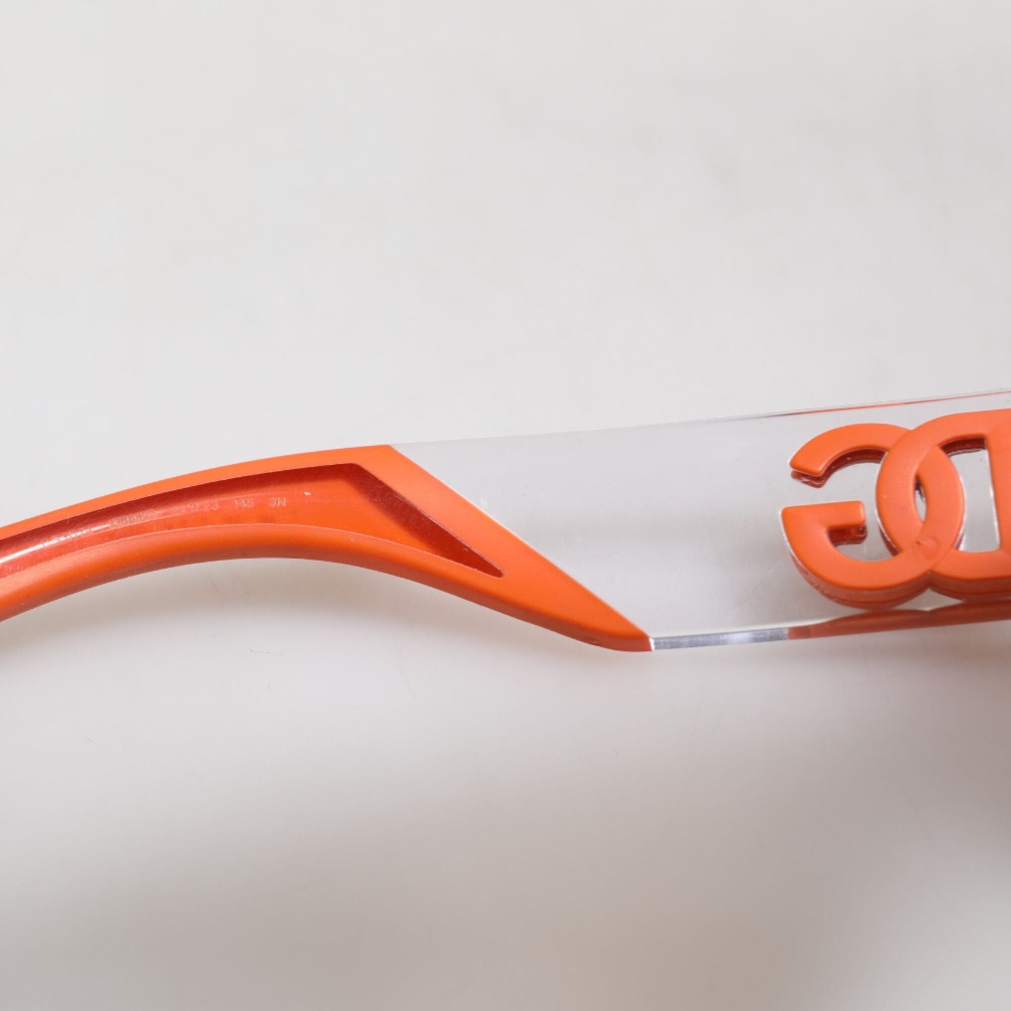 Dolce & Gabbana Orange Reborn To Live Oval Frame Logo Eyewear Sunglasses
