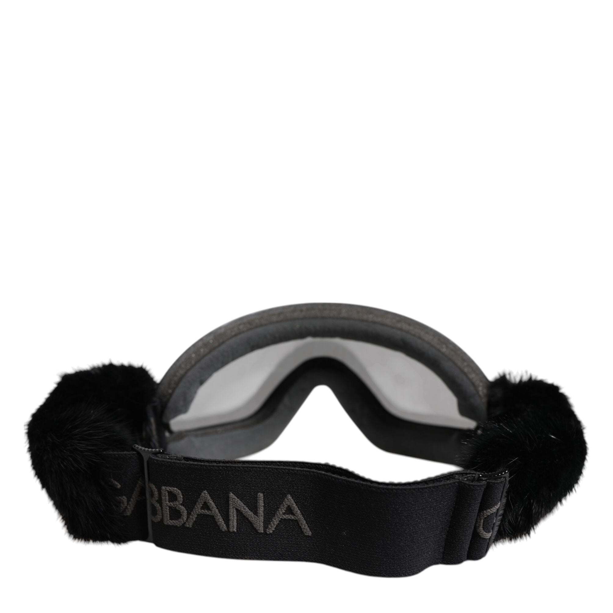 Dolce & Gabbana Black Bi0759 Lace Mirrored Ski Goggles Mask Sunglasses