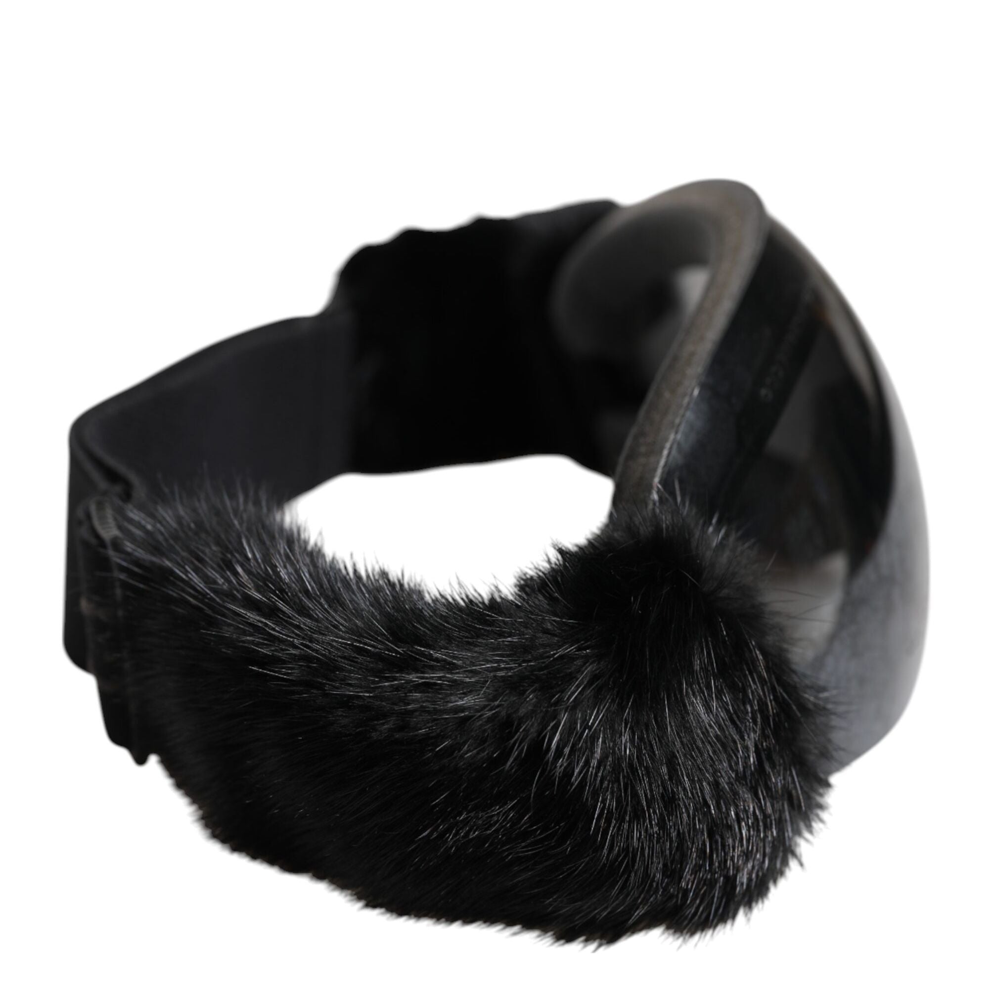 Dolce & Gabbana Black Bi0759 Lace Mirrored Ski Goggles Mask Sunglasses