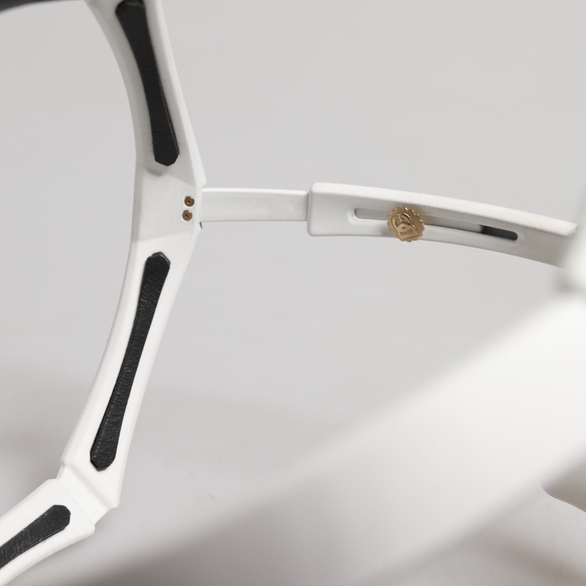 Dolce & Gabbana White Acetate Next Generation Mask Eyewear Sunglasses