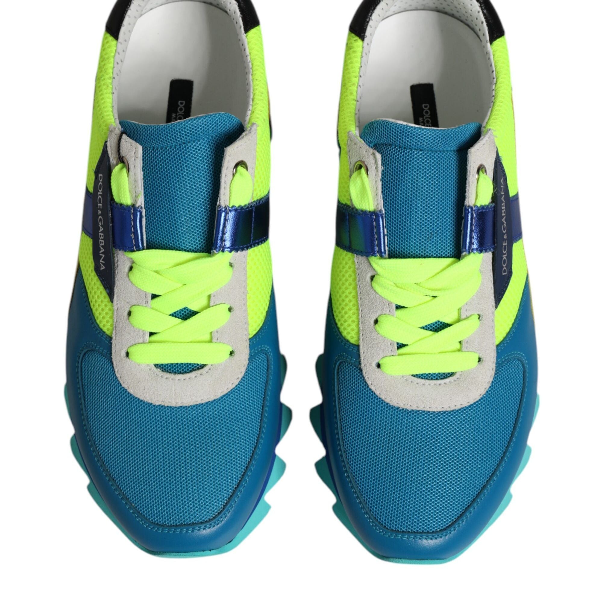 Dolce & Gabbana Multicolor Leather Low Top Men Sneakers Shoes