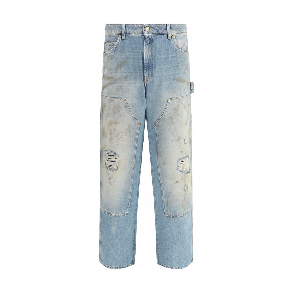Golden Goose Blue Cotton Jeans Denim