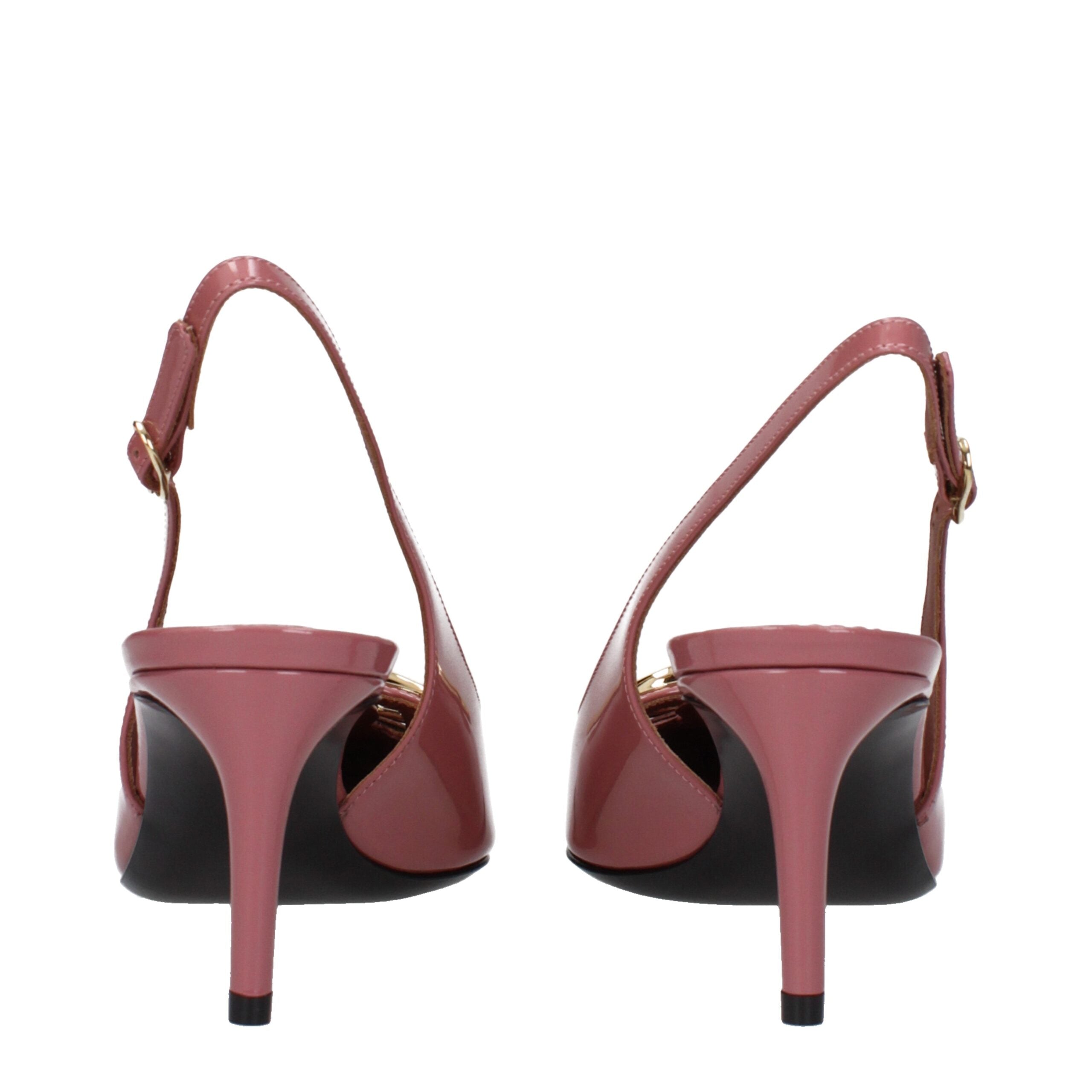 Dolce & Gabbana Pink Leather High Heel Pumps