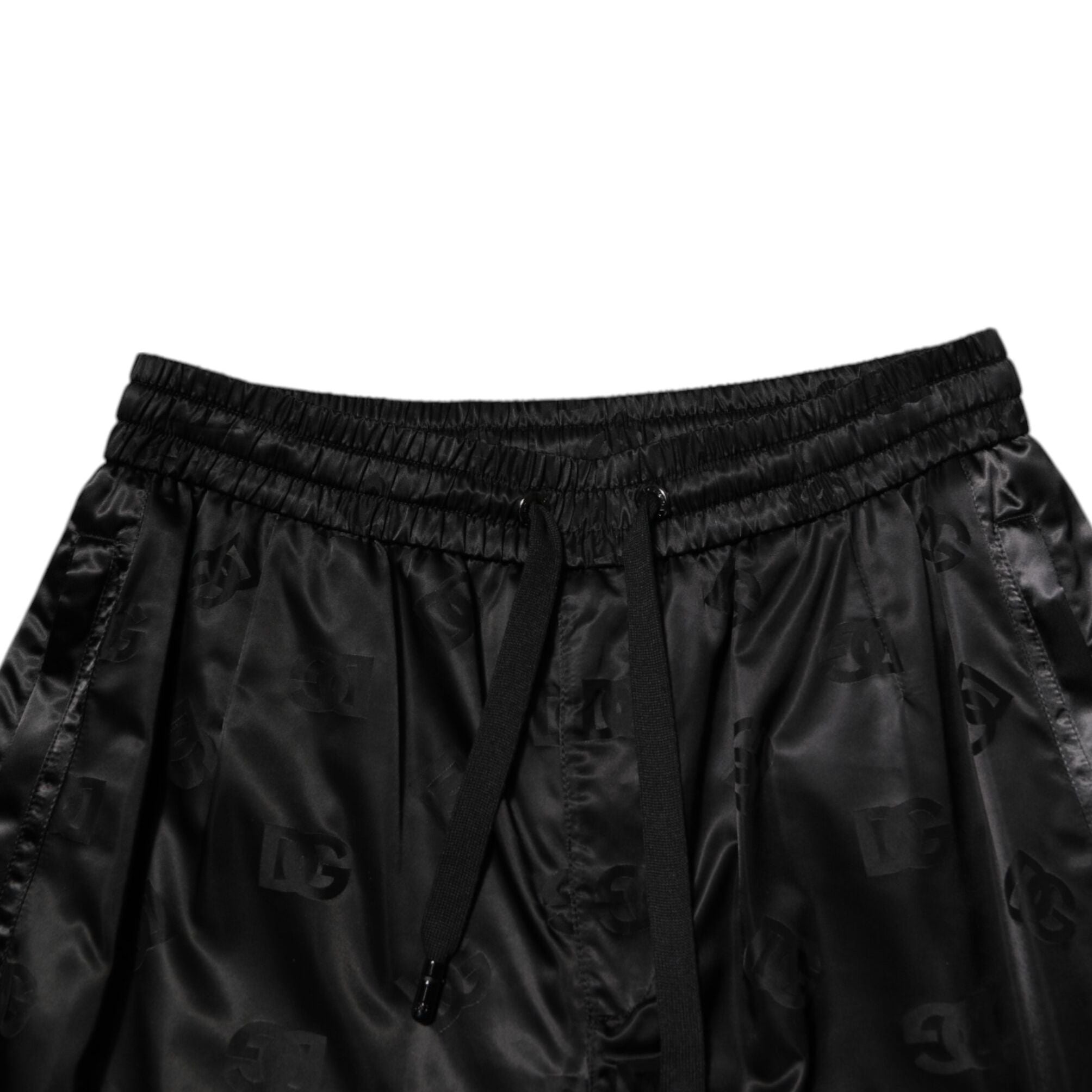 Dolce & Gabbana Black Logo DG Print Men Jogger Sweatpants Pants