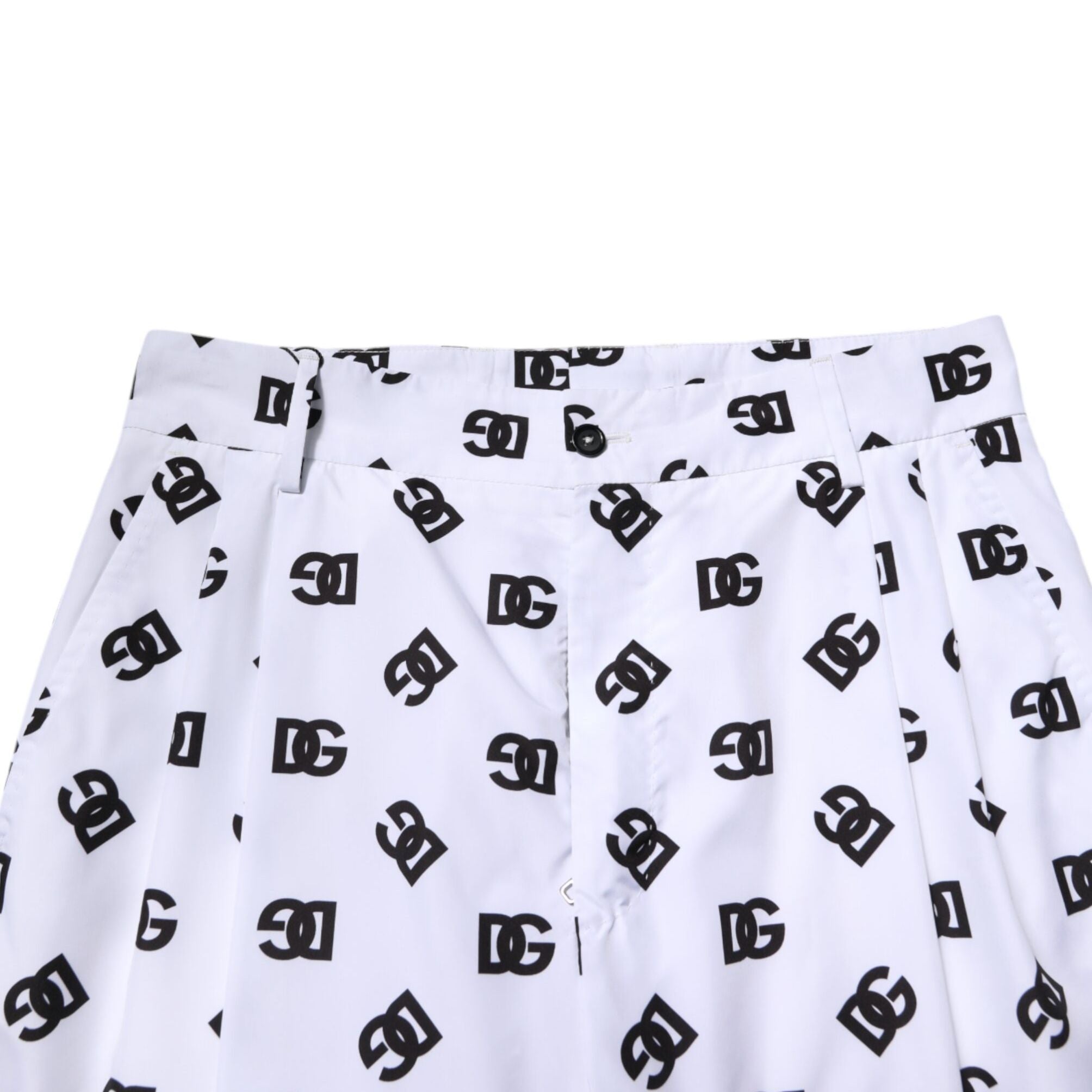 Dolce & Gabbana White Logo Cotton Skinny Denim Trouser Pants