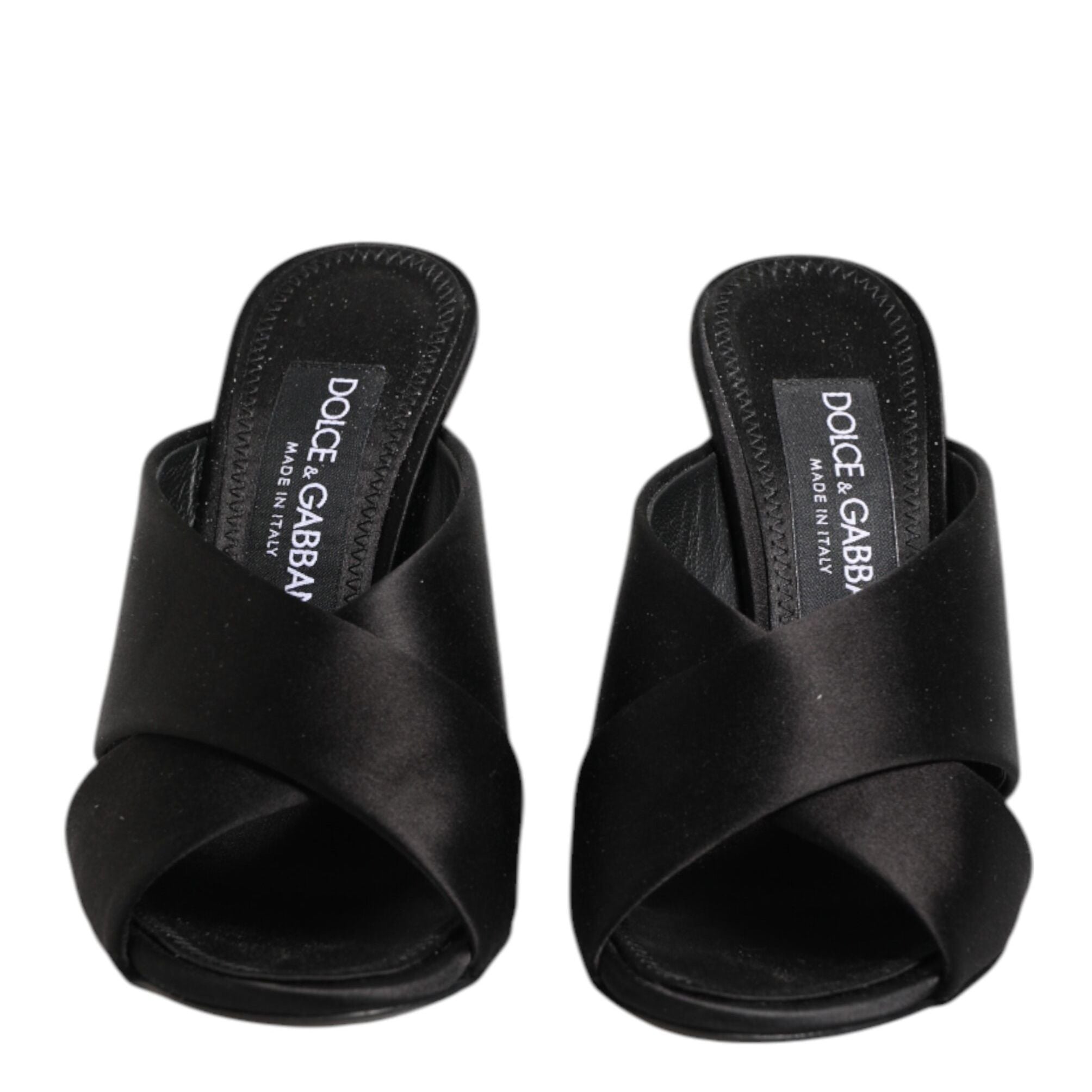 Dolce & Gabbana Black Keira Baroque High Heel Sandals Shoes