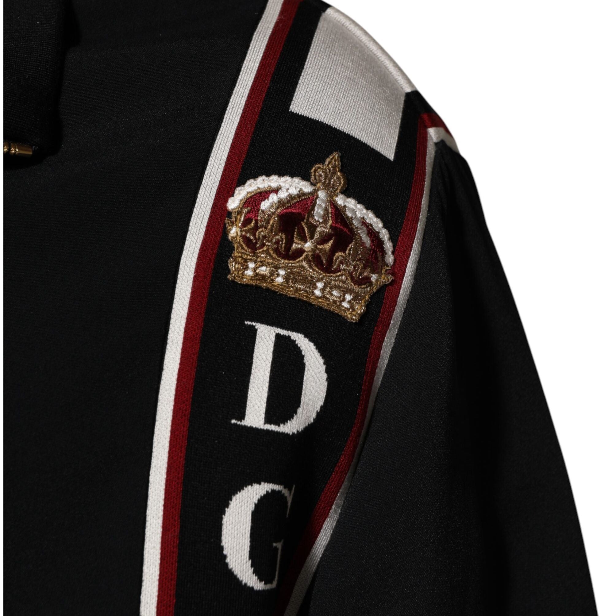 Dolce & Gabbana Black DG King Full Zip Sweatshirt  Sweater