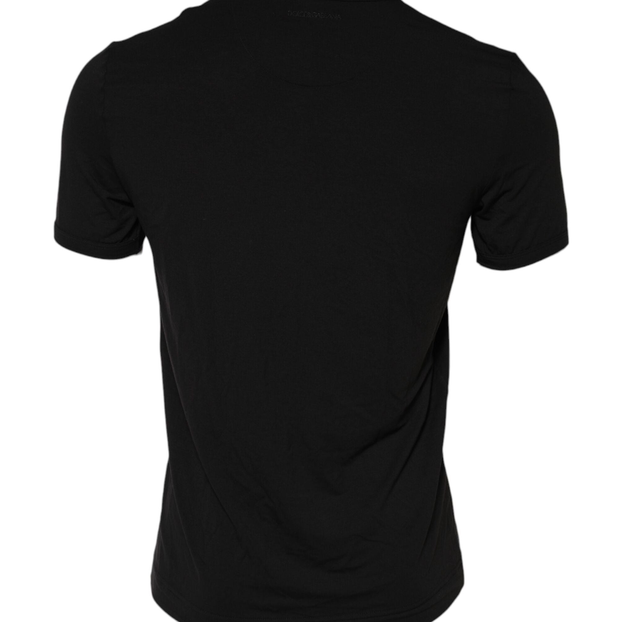 Dolce & Gabbana Black Modal Men Crew Neck Underwear T-shirt