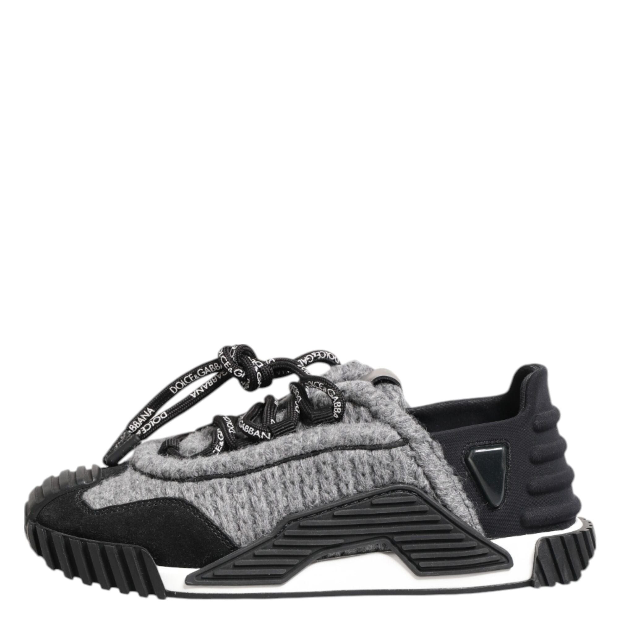 Dolce & Gabbana Black Gray NS1 Low Top Sneakers Shoes