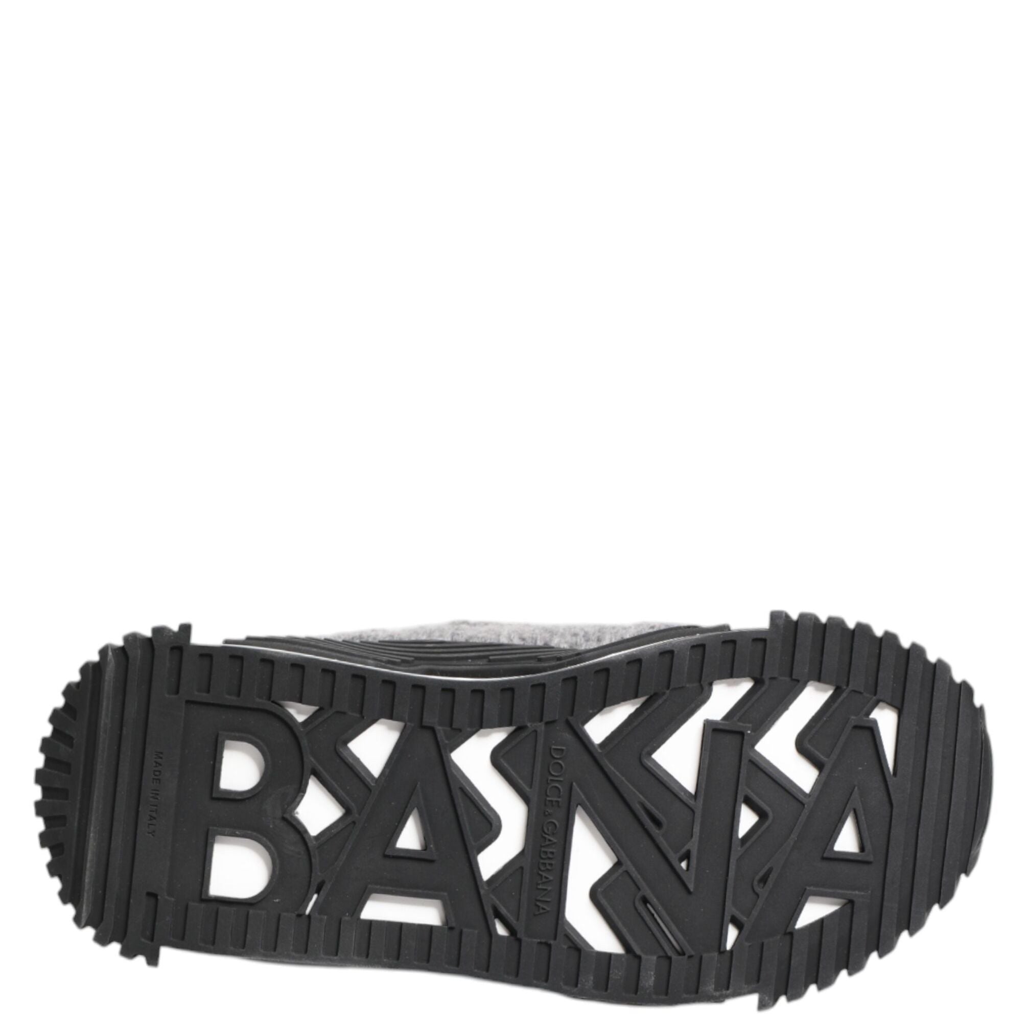 Dolce & Gabbana Black Gray NS1 Low Top Sneakers Shoes