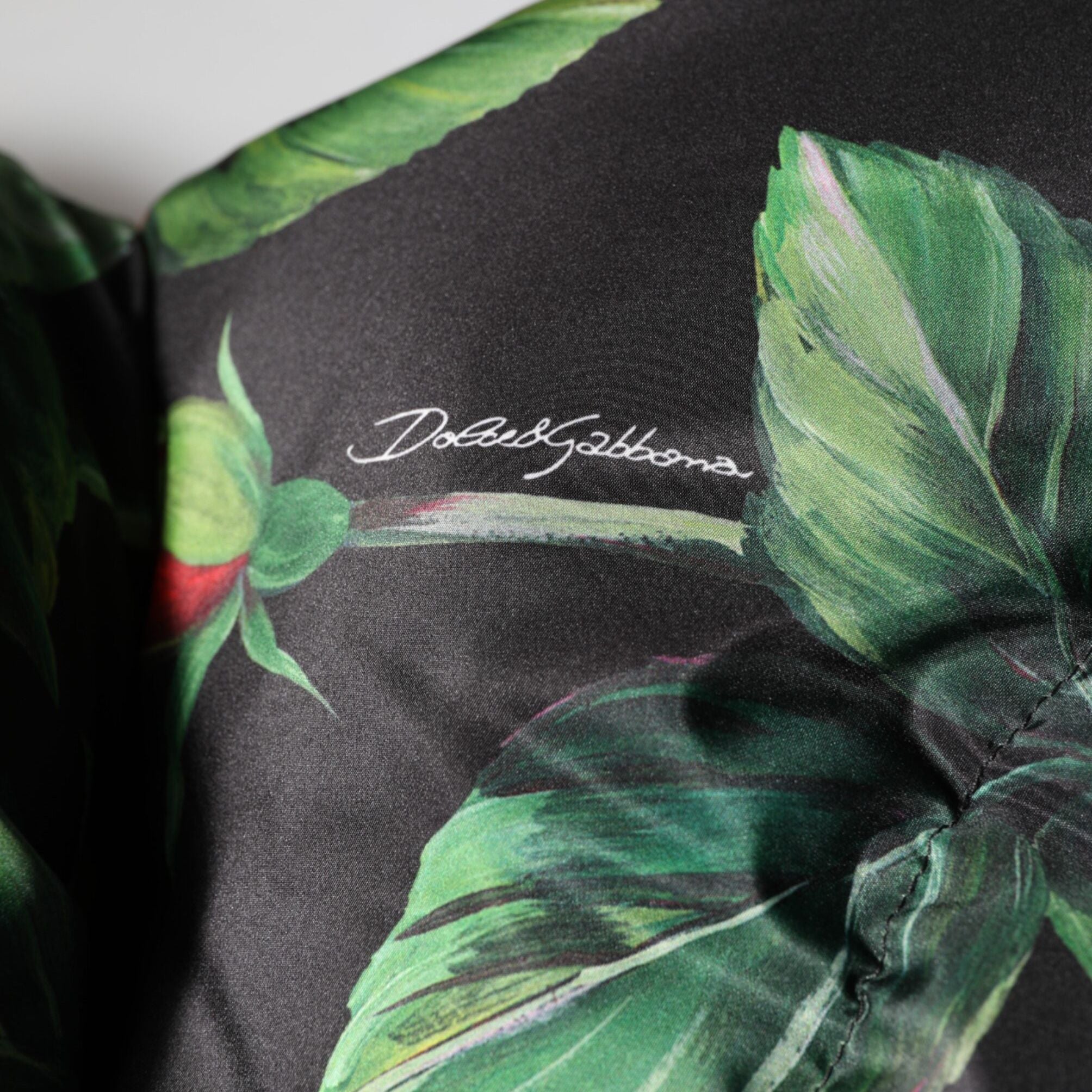 Dolce & Gabbana Multicolor Floral Puffer Coat Full Zip Jacket