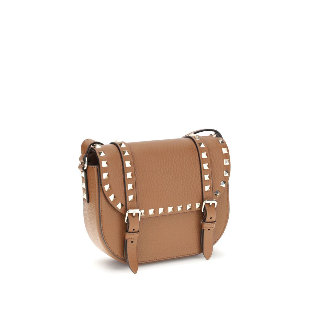 Valentino Garavani Beige Calf Leather Bos Taurus Shoulder Bag