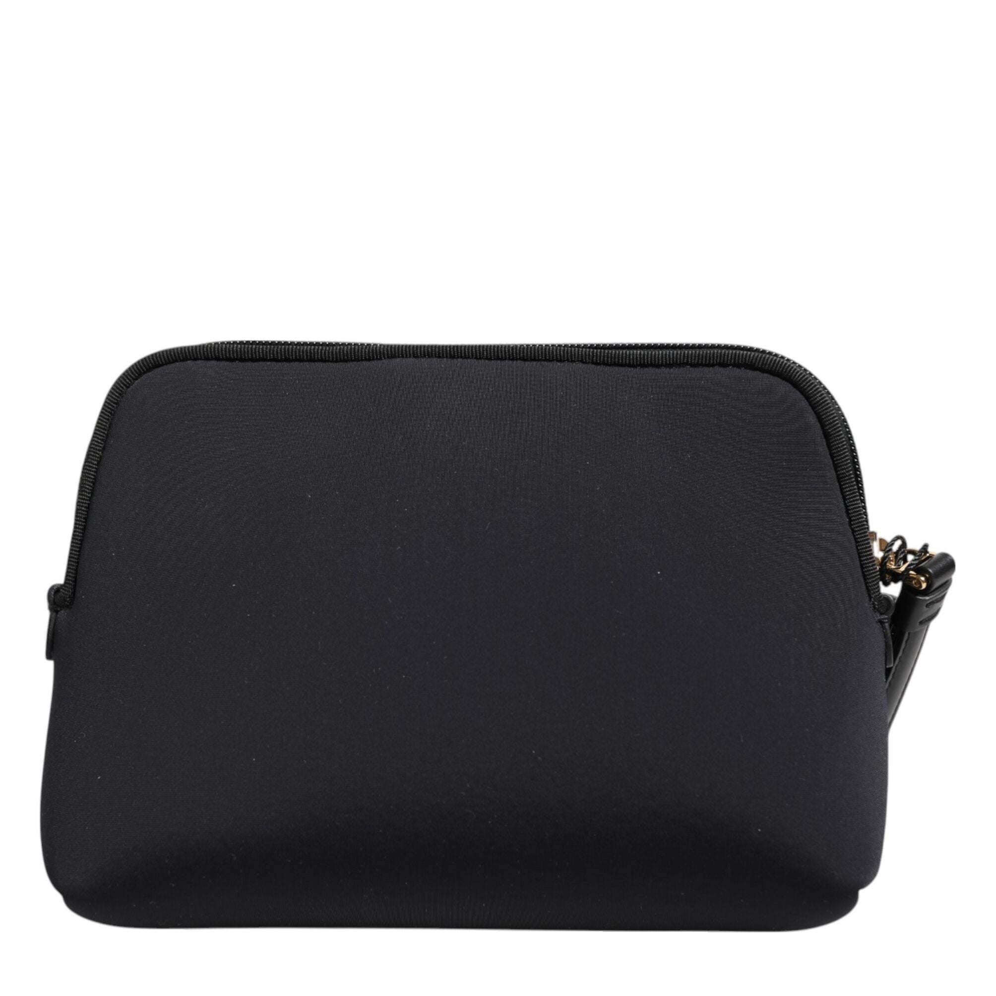 Dolce & Gabbana Black Solid Nylon DG LogoPrint Clutch Zip Borse Pouch Bag