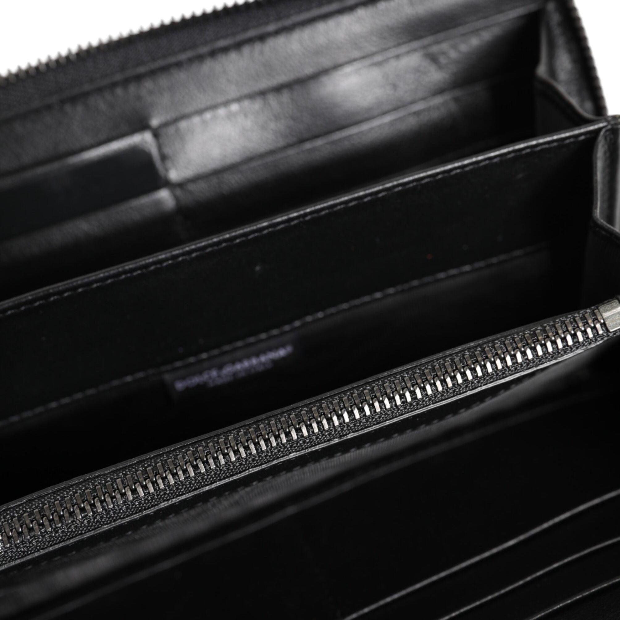Dolce & Gabbana Black Blue Exotic Leather Men Continental Clutch Wallet