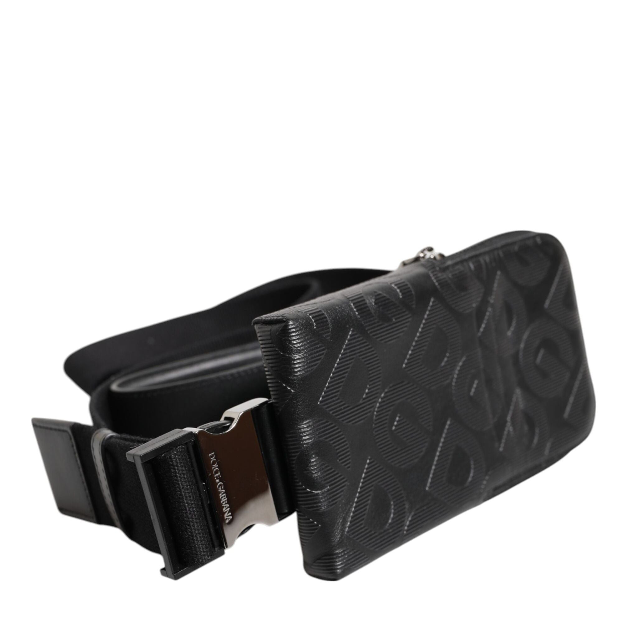 Dolce & Gabbana Gray DG Logo Mania Purse Phone Belt Waist Men Borse Bag