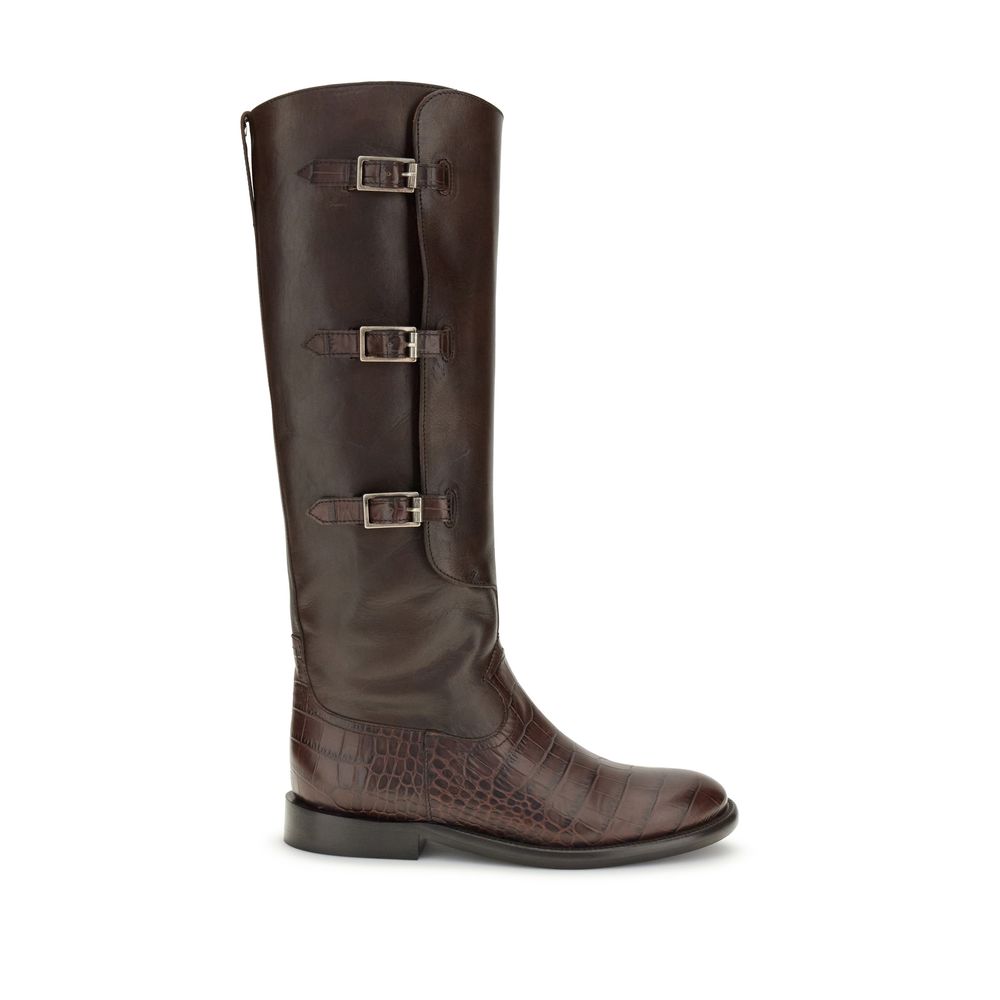 Paris Texas Brown Leather Boots
