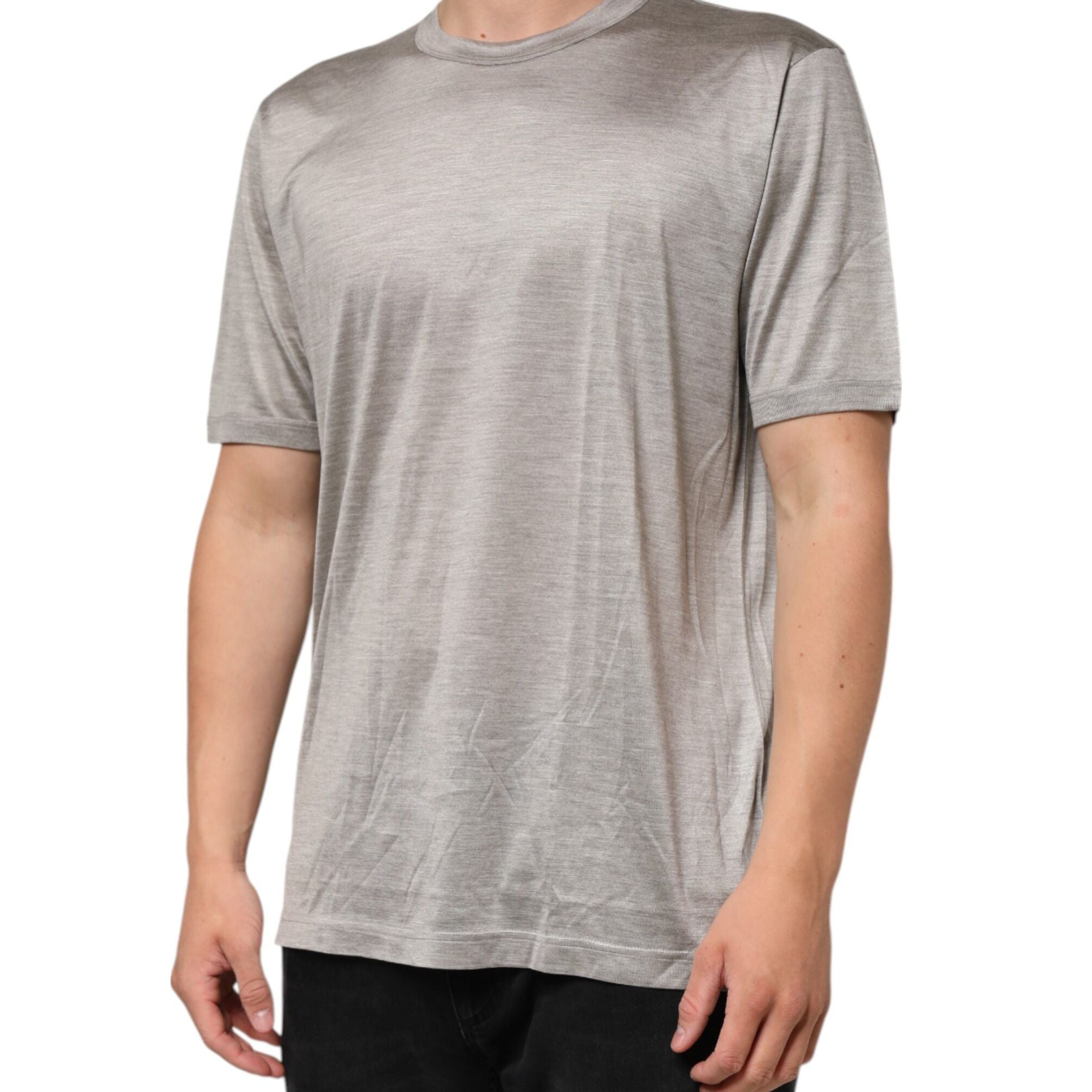 Dolce & Gabbana Beige Hazelnut Cotton Shortsleeve Shirt T-shirt
