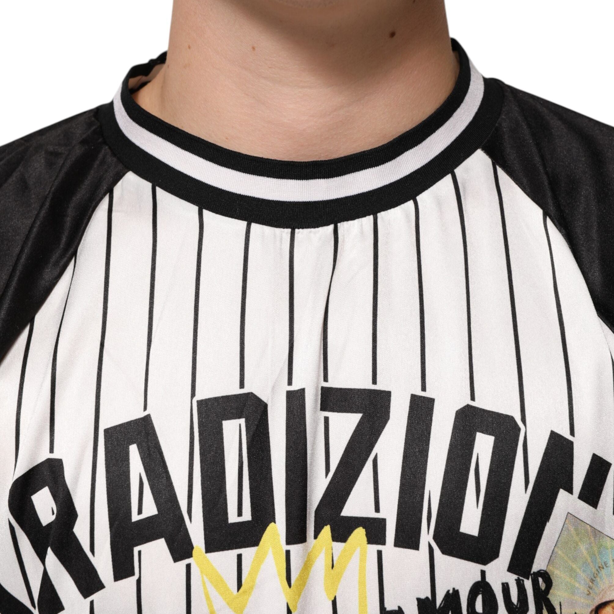Dolce & Gabbana Tradizione Graffiti Print Oversized Men T-shirt