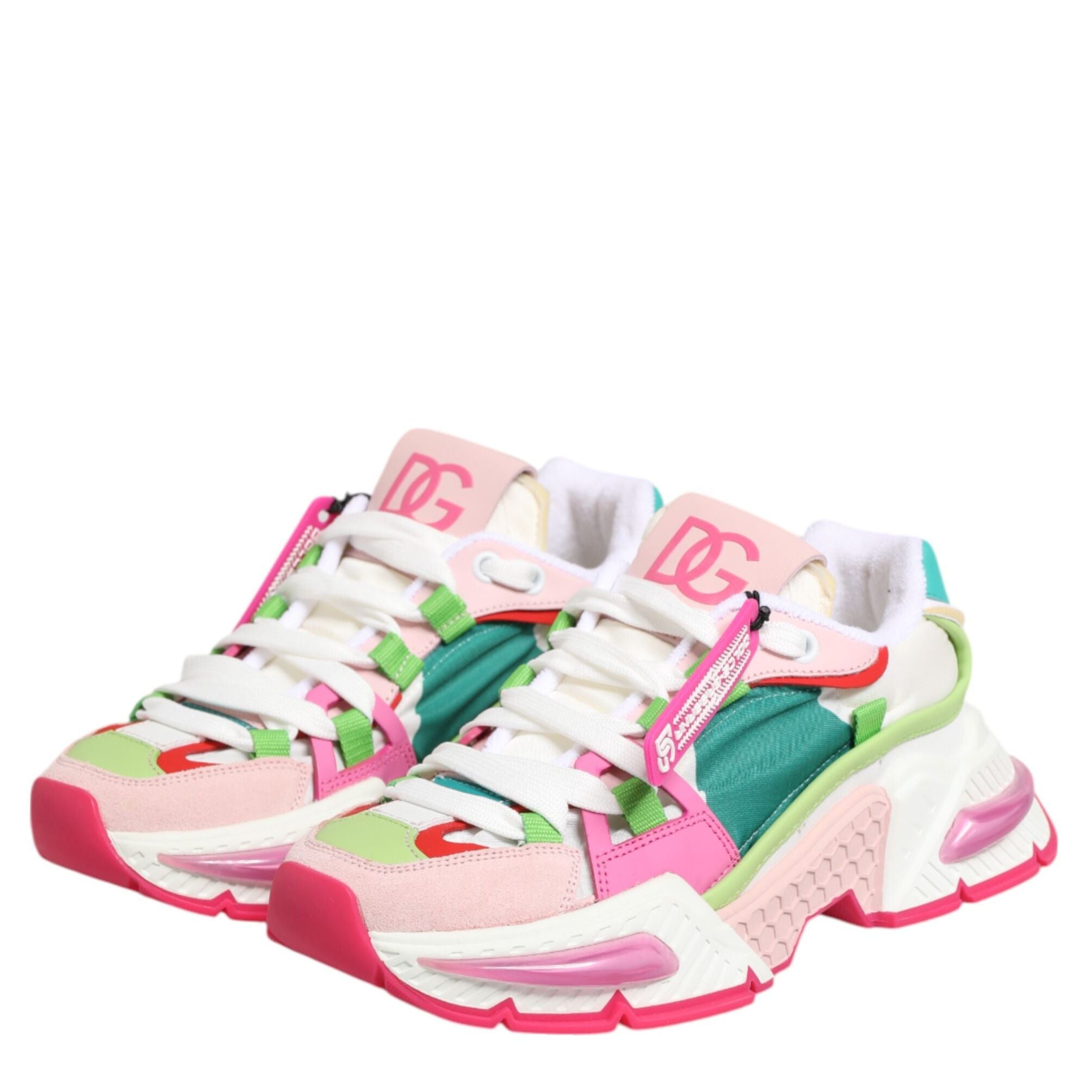 Dolce & Gabbana Multicolor Leather Airmaster Low Top Sneaker Shoes