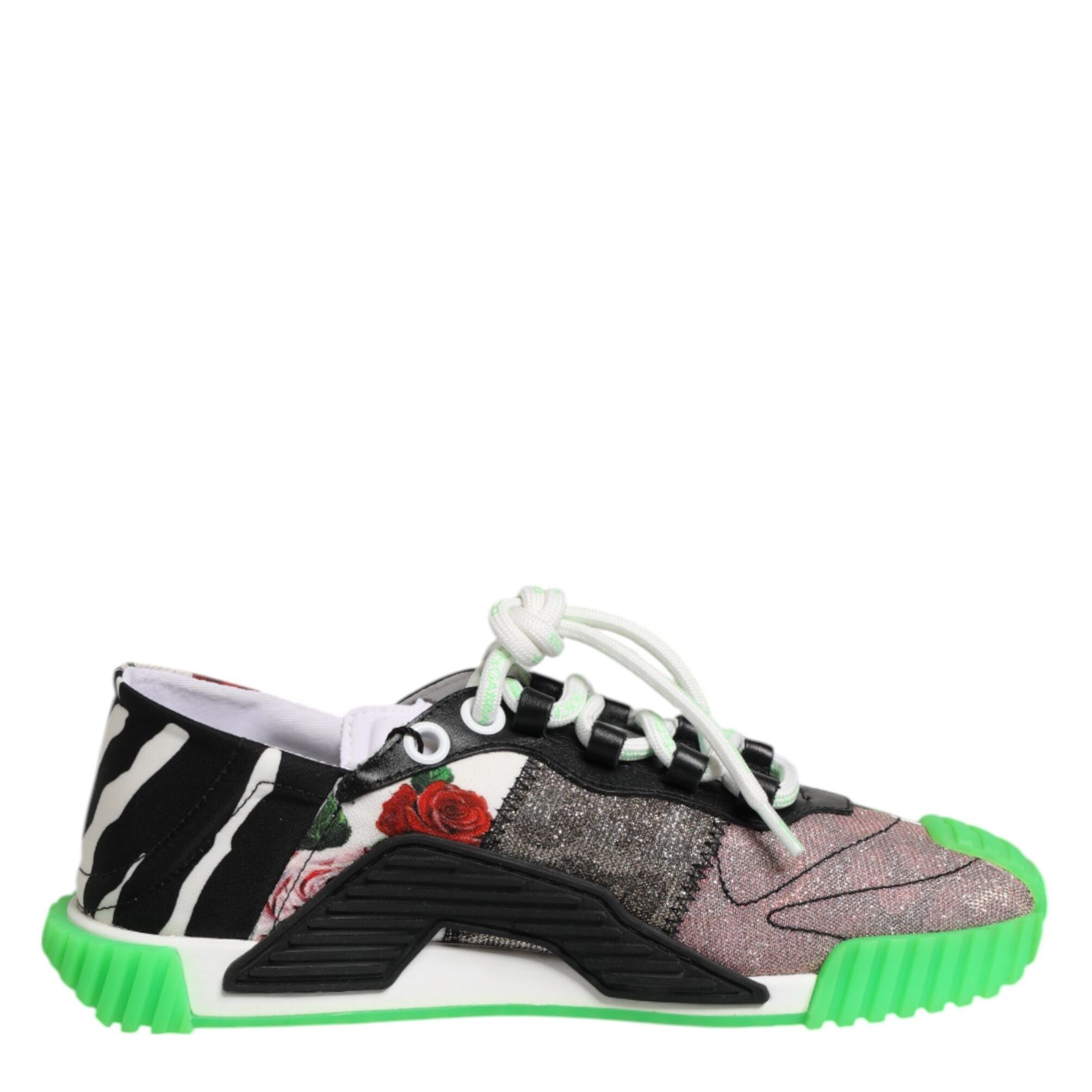 Dolce & Gabbana Multicolor DG Logo Leopard Cherry Sneaker Shoes