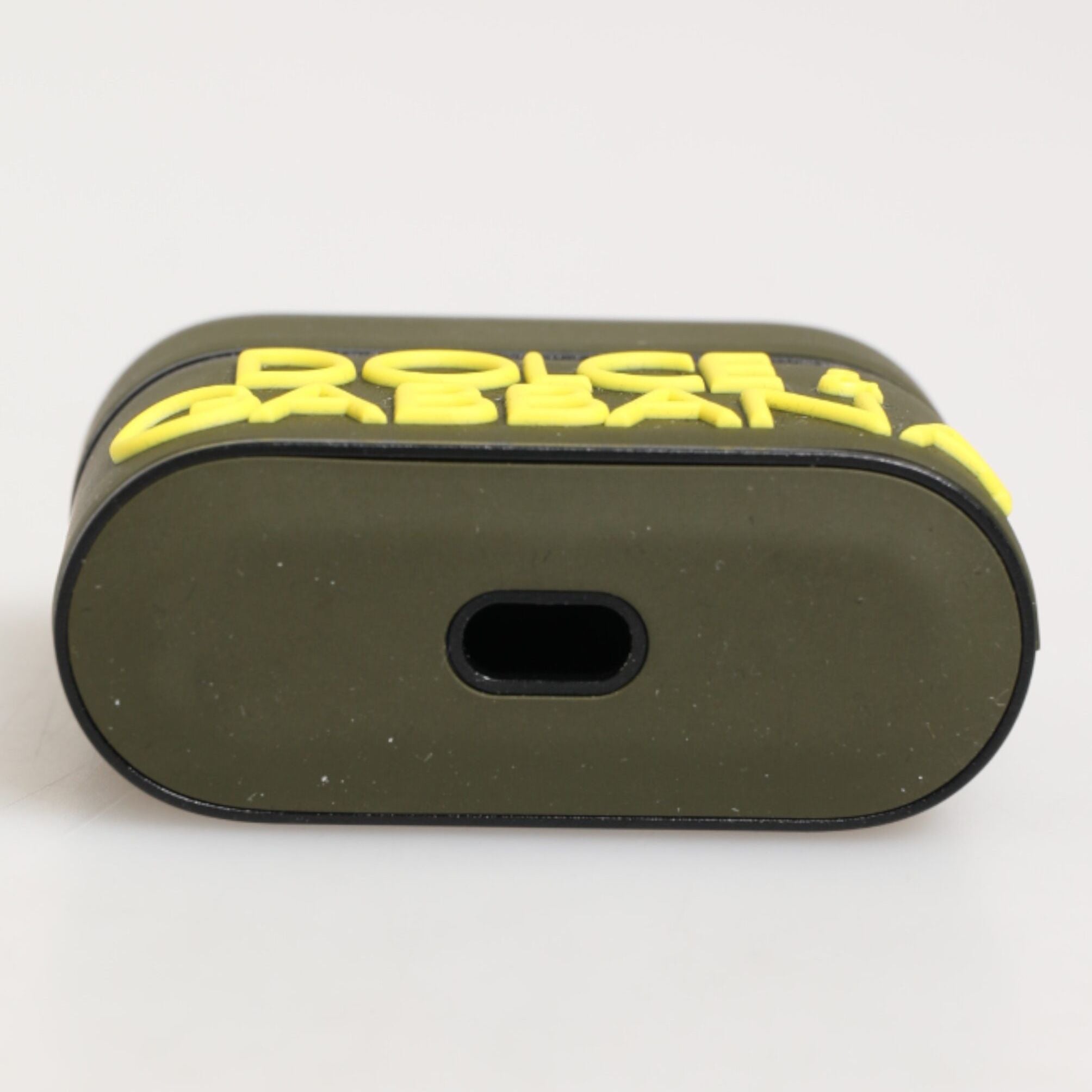 Dolce & Gabbana Army Green Rubber Logo Embossed Accessory  Airpods Case