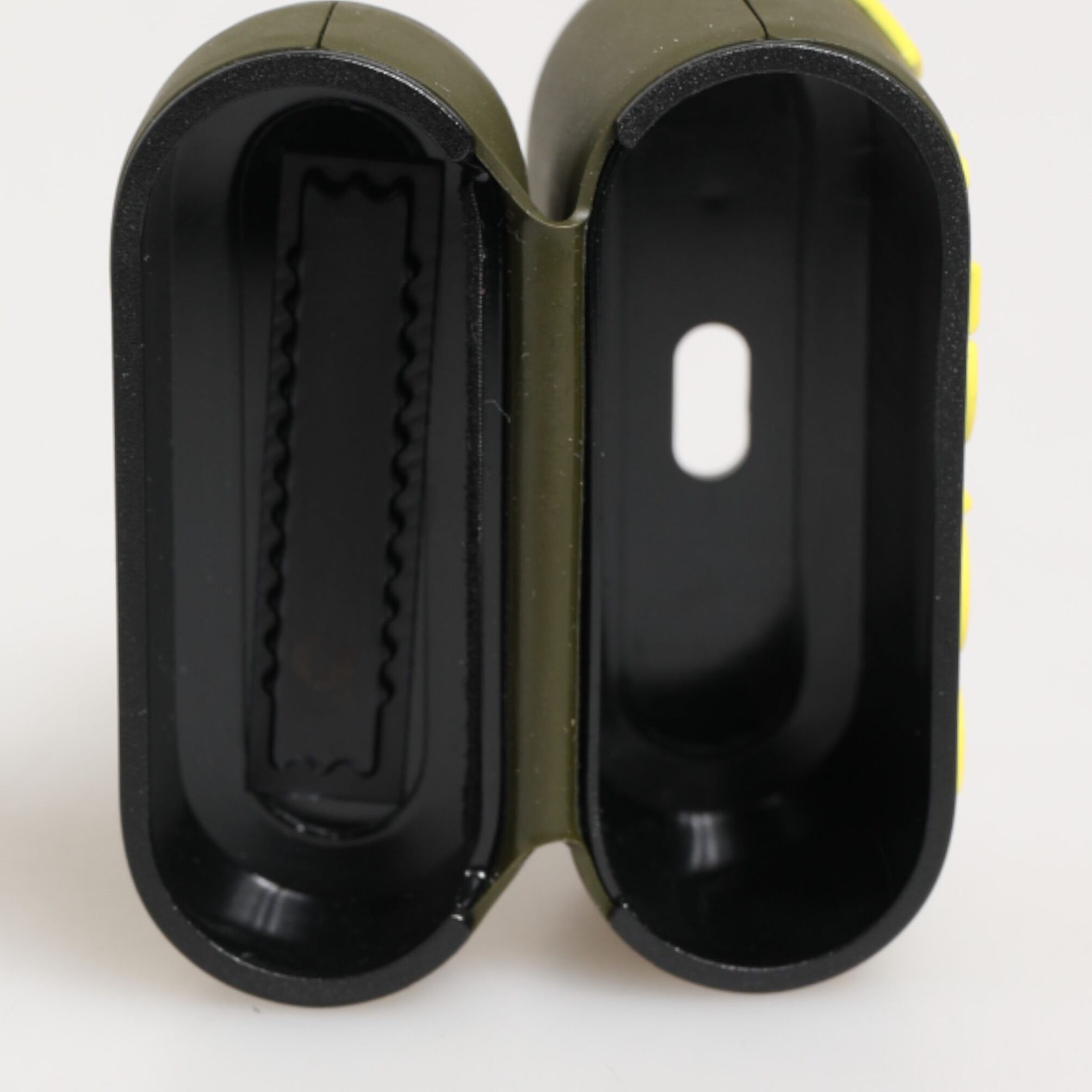 Dolce & Gabbana Army Green Rubber Logo Embossed Accessory  Airpods Case