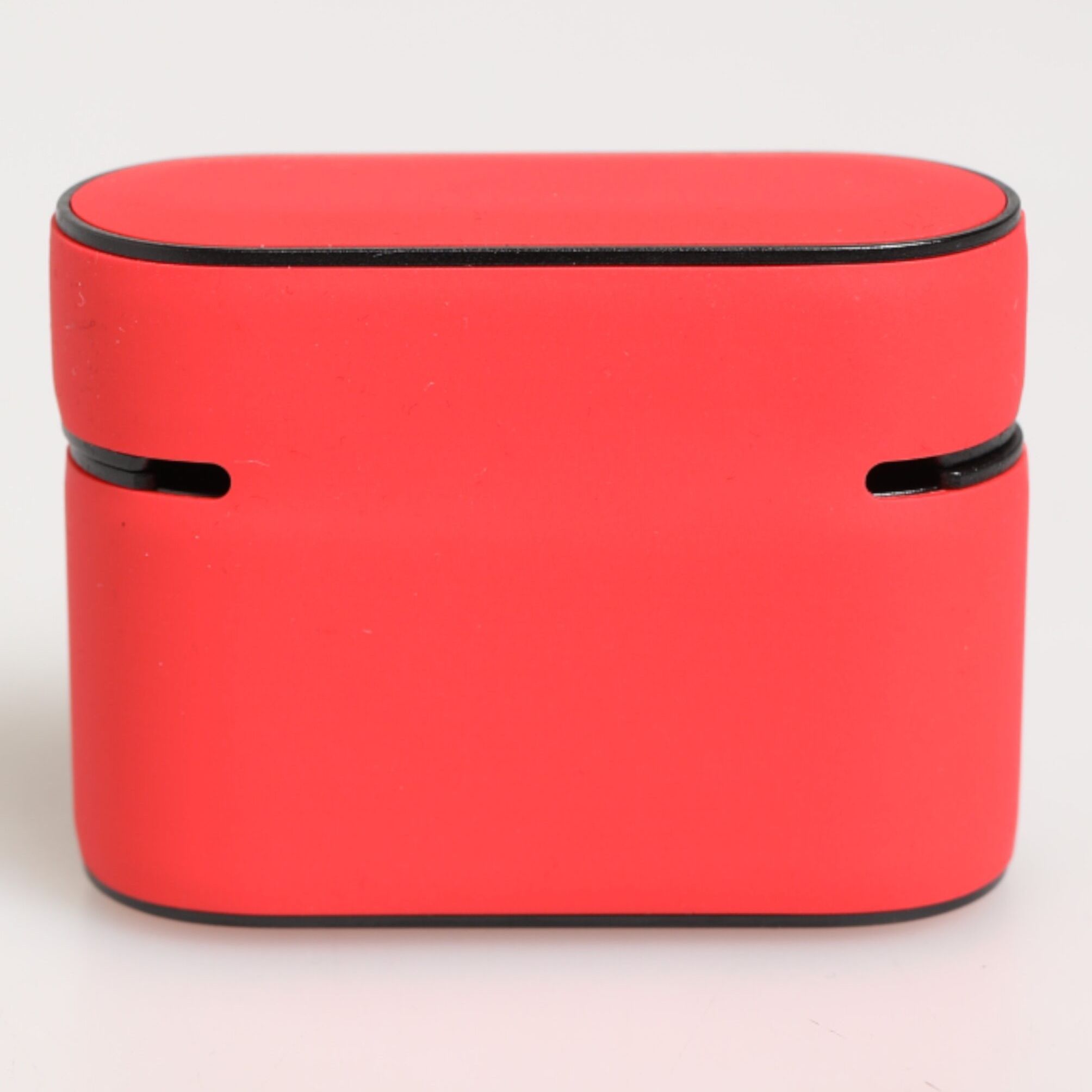 Dolce & Gabbana Red PVC DG Logo Embossed Men Flip Holder  Airpods Case