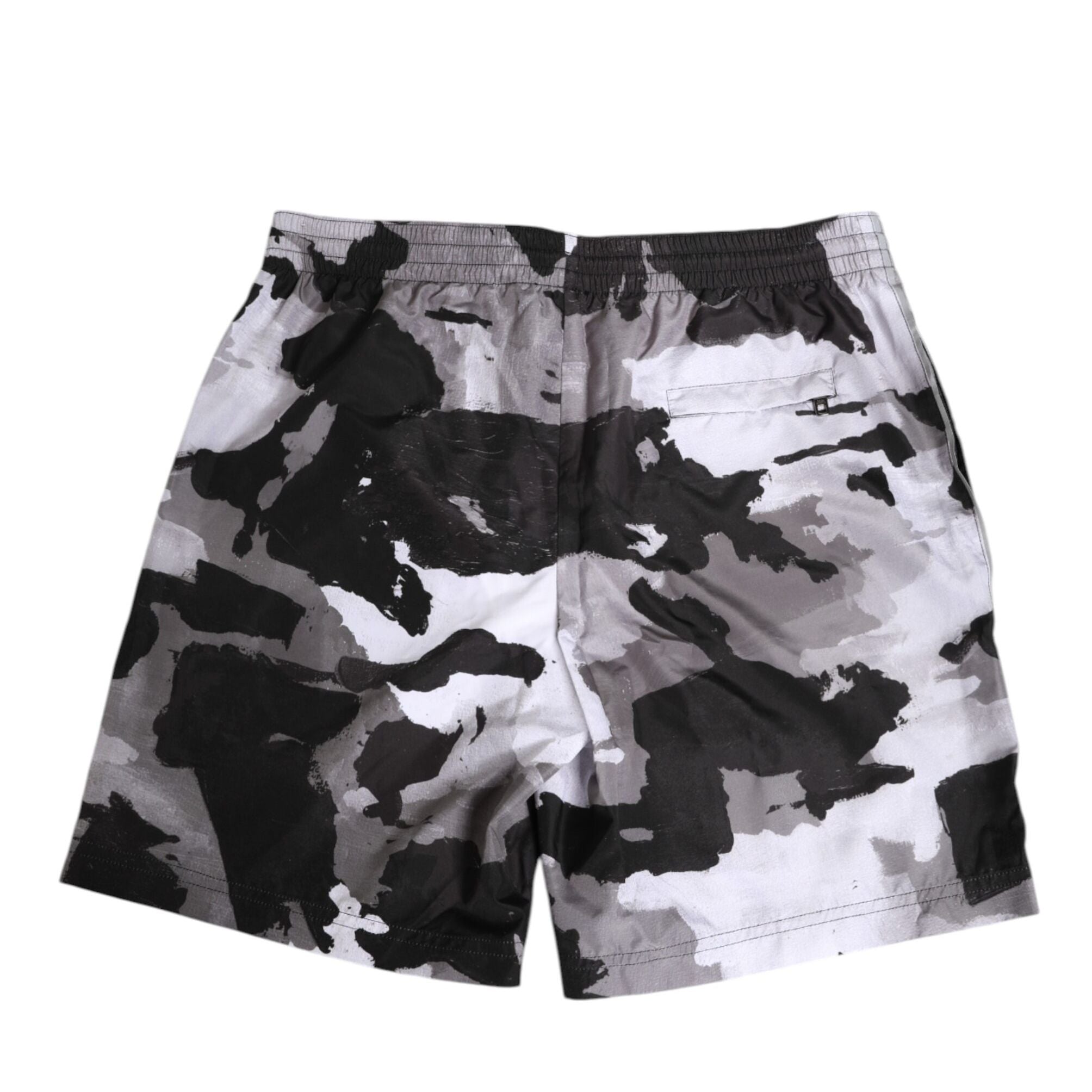 Dolce & Gabbana Black White Camouflage DG Logo Men Swimwear