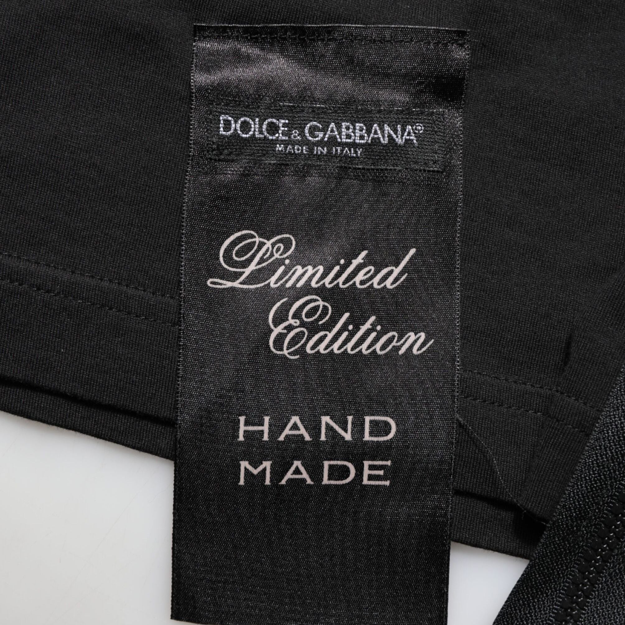 Dolce & Gabbana Black Cotton Sleeveless Tank Top DG Logo Men T-shirt