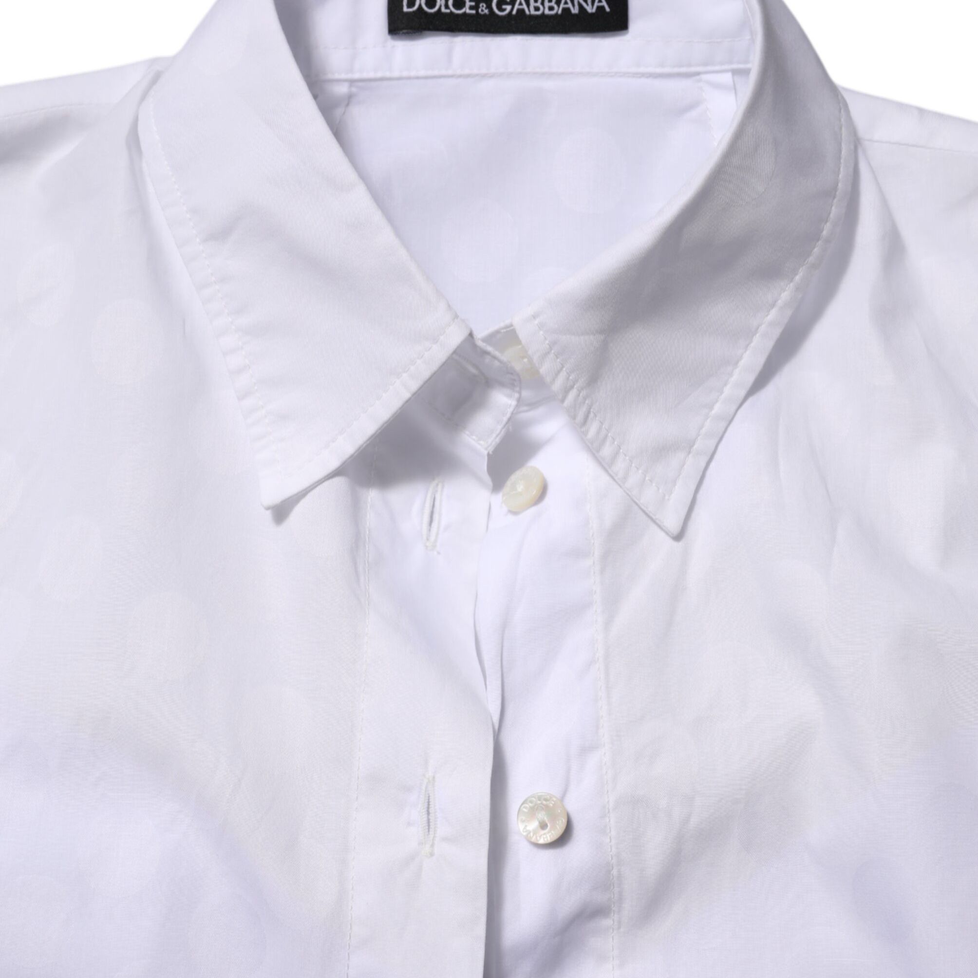Dolce & Gabbana White Collared Short Sleeve Polo Shirt Top