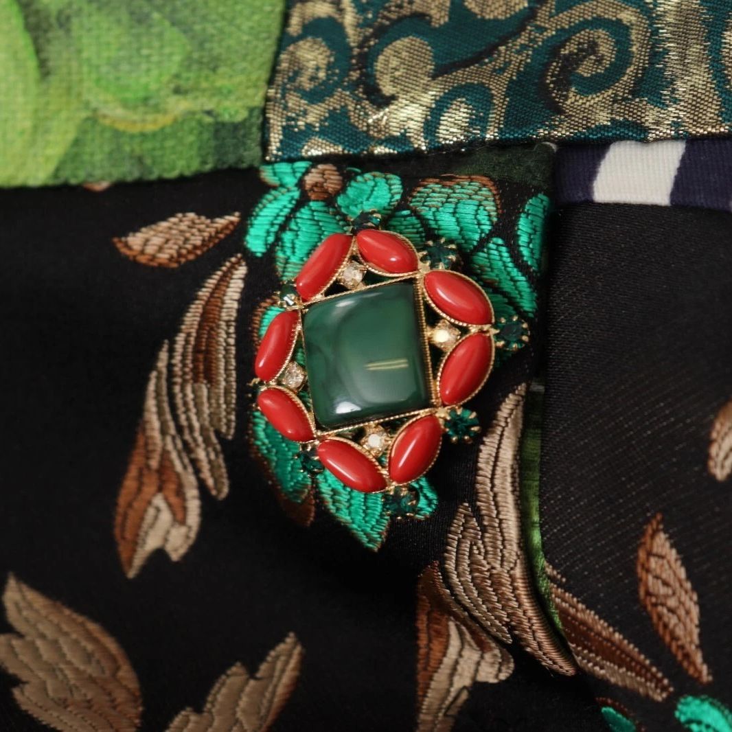 Dolce & Gabbana Multicolor Patchwork A-line Polyester Skirt