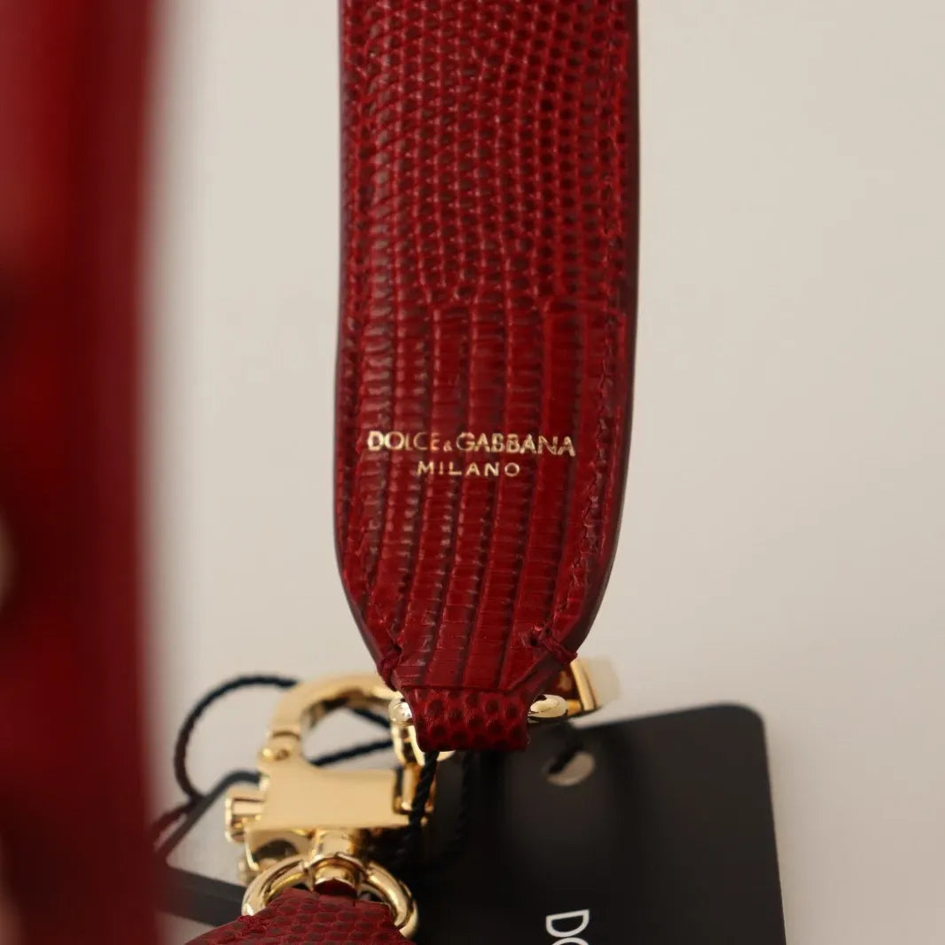 Dolce & Gabbana Floral Crystals Exotic Shoulder Strap Bag Accessory