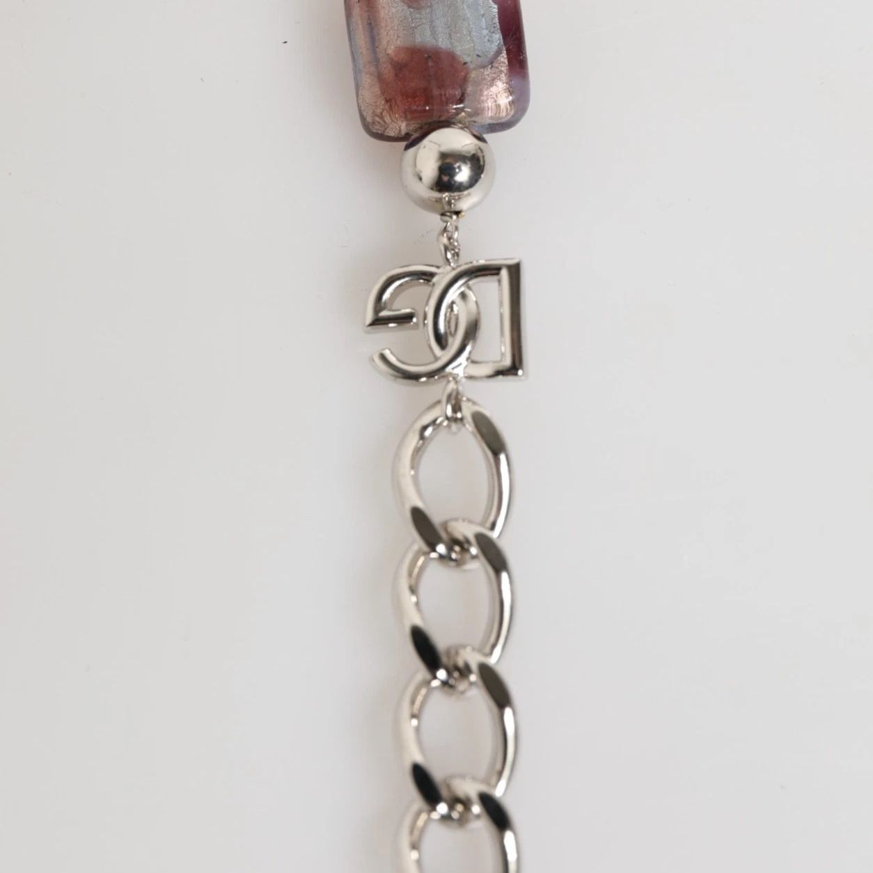 Dolce & Gabbana Multicolor Murano Glass Beads Brass Zamak Necklace