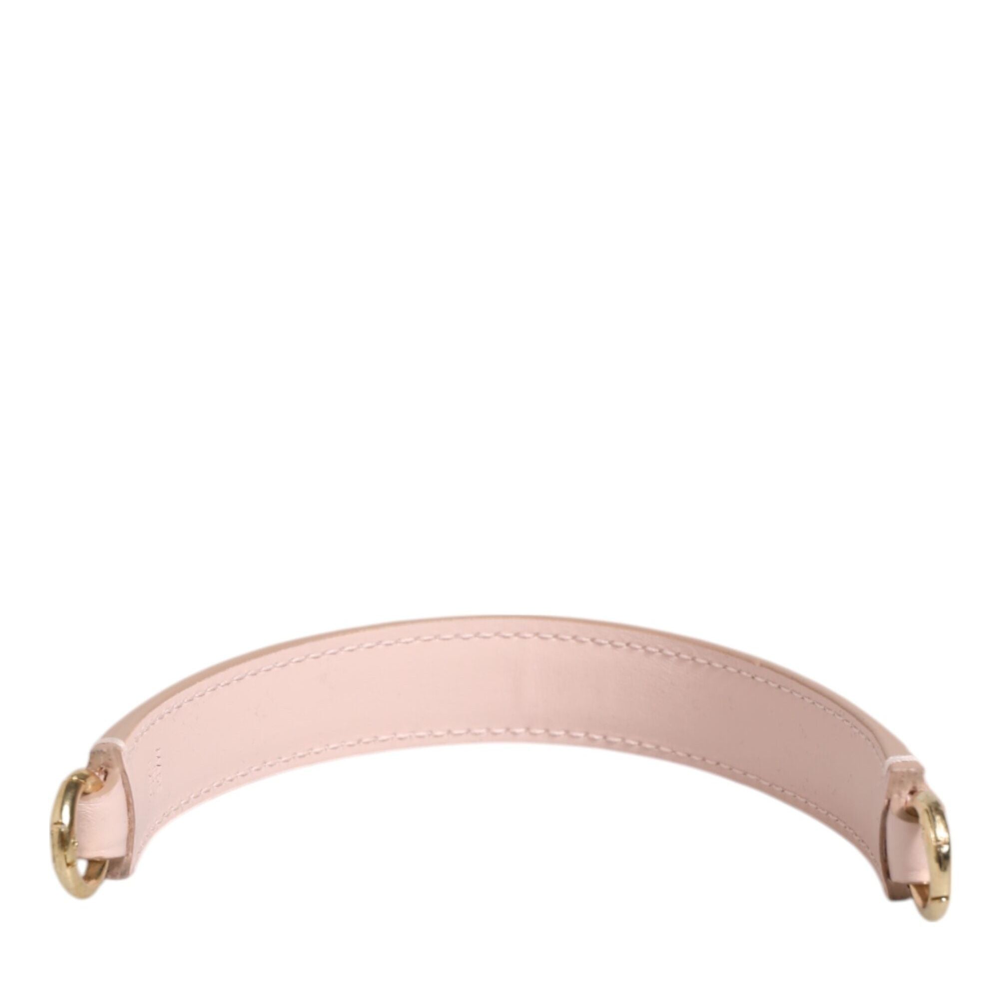 Dolce & Gabbana Strap Pink Leather Gold Tone Big Bag Handle Shoulder Strap
