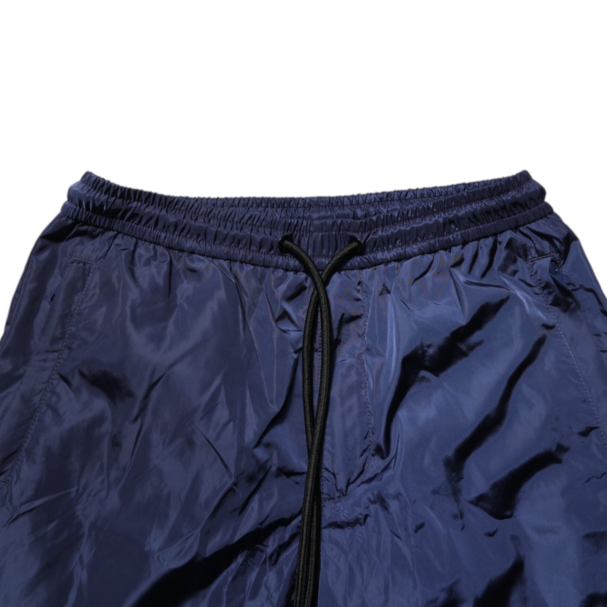 Dolce & Gabbana Blue Nylon Straight Jogger Sweatpants Pants