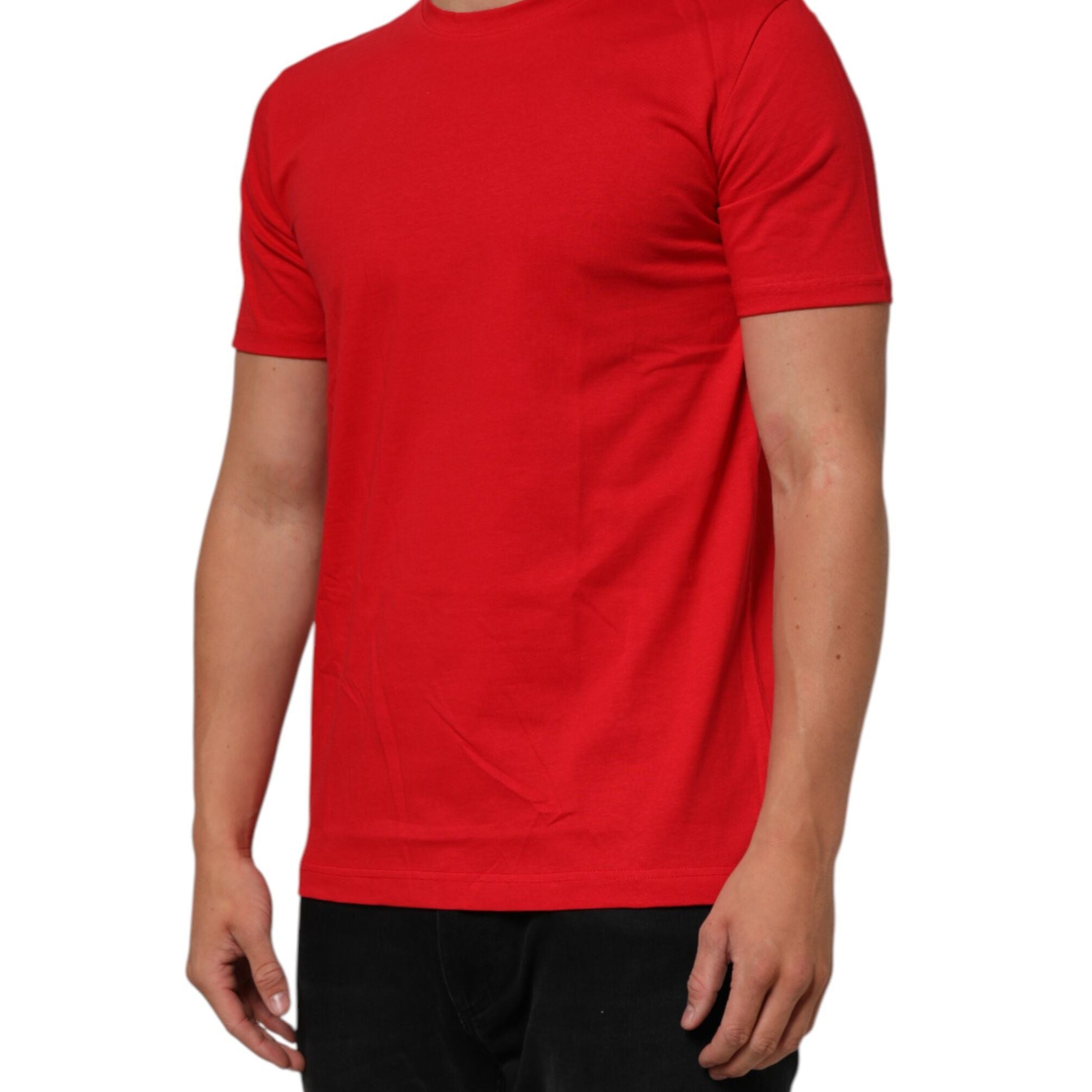 Dolce & Gabbana Red Goodluck 2023 Cotton Crew Neck T-shirt