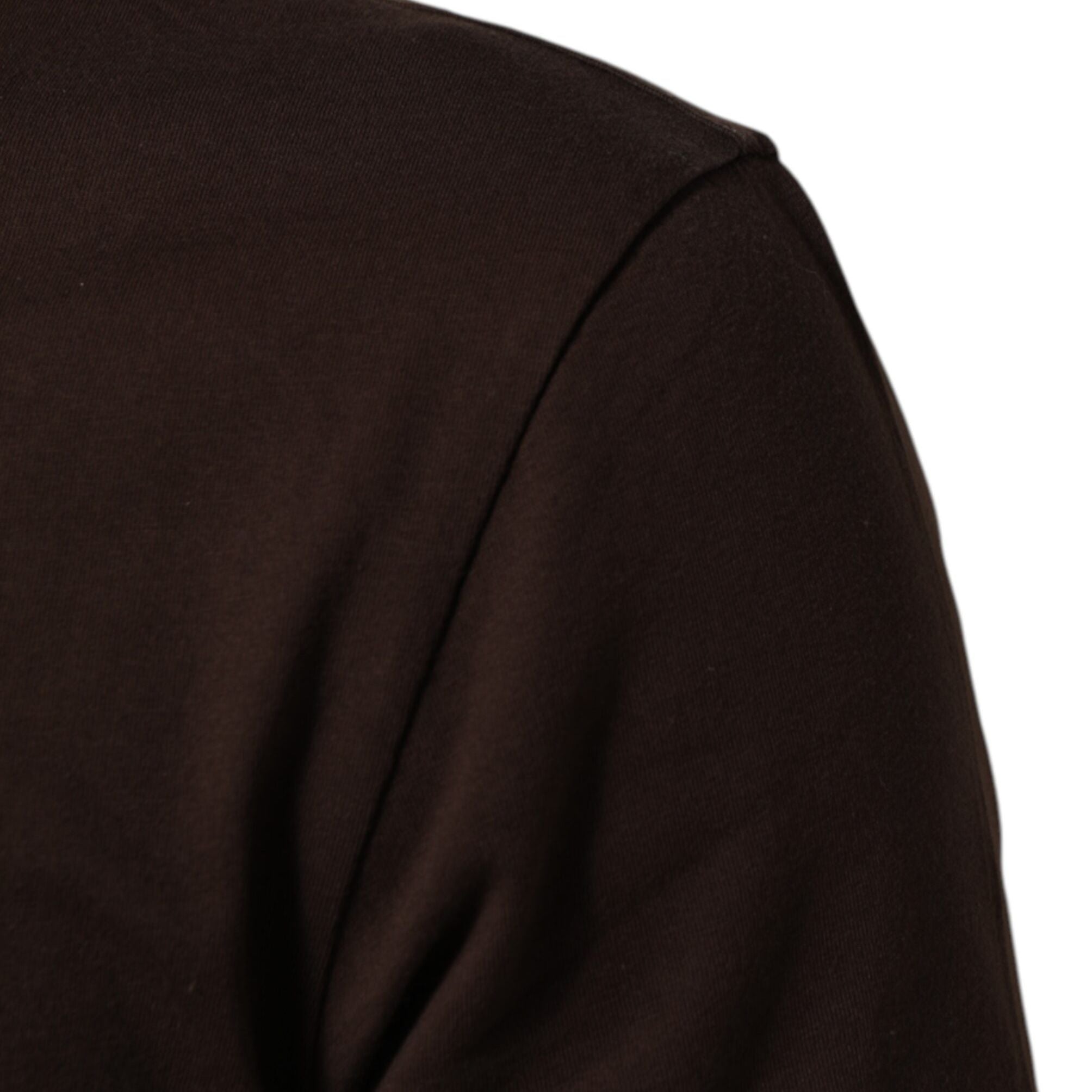 Dolce & Gabbana Brown Coin Laurel Print Men Crew Neck T-shirt
