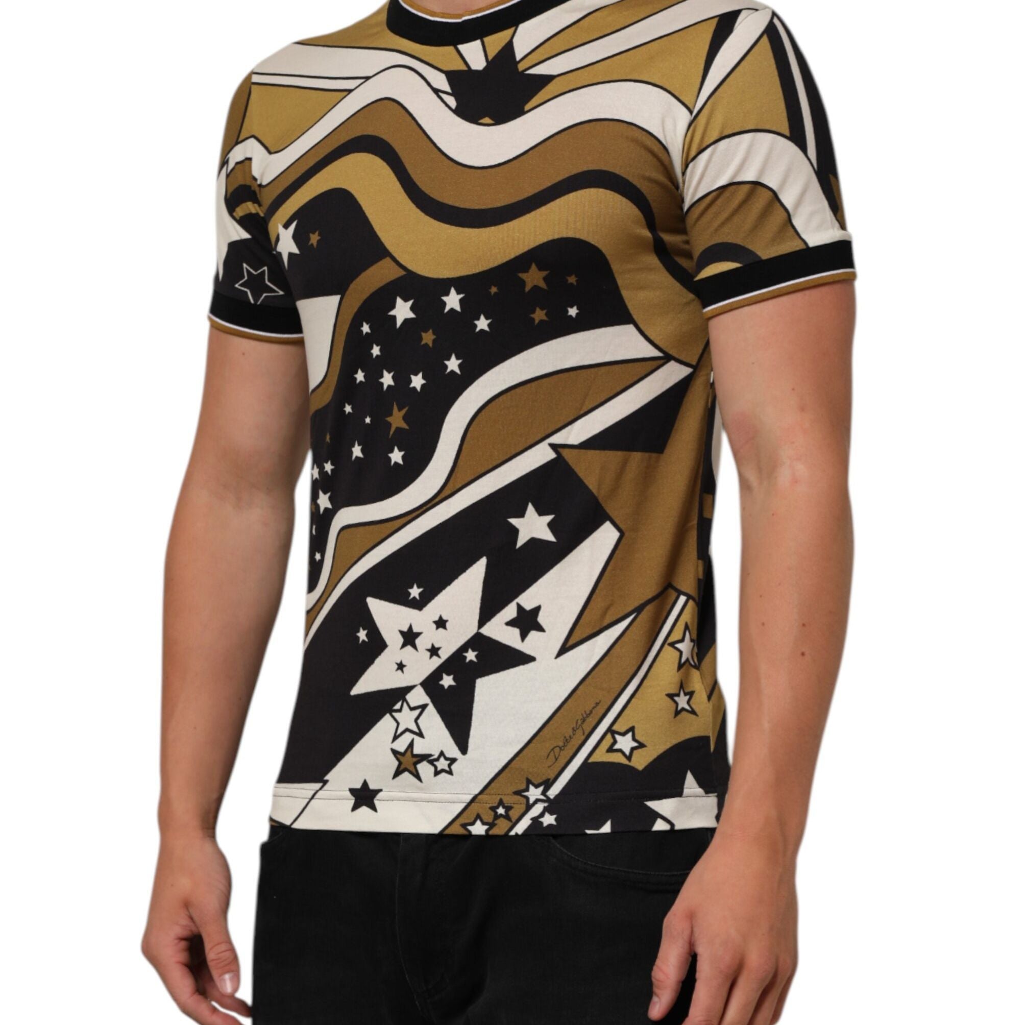 Dolce & Gabbana Multicolor Millennials Star CrewNeck T-shirt