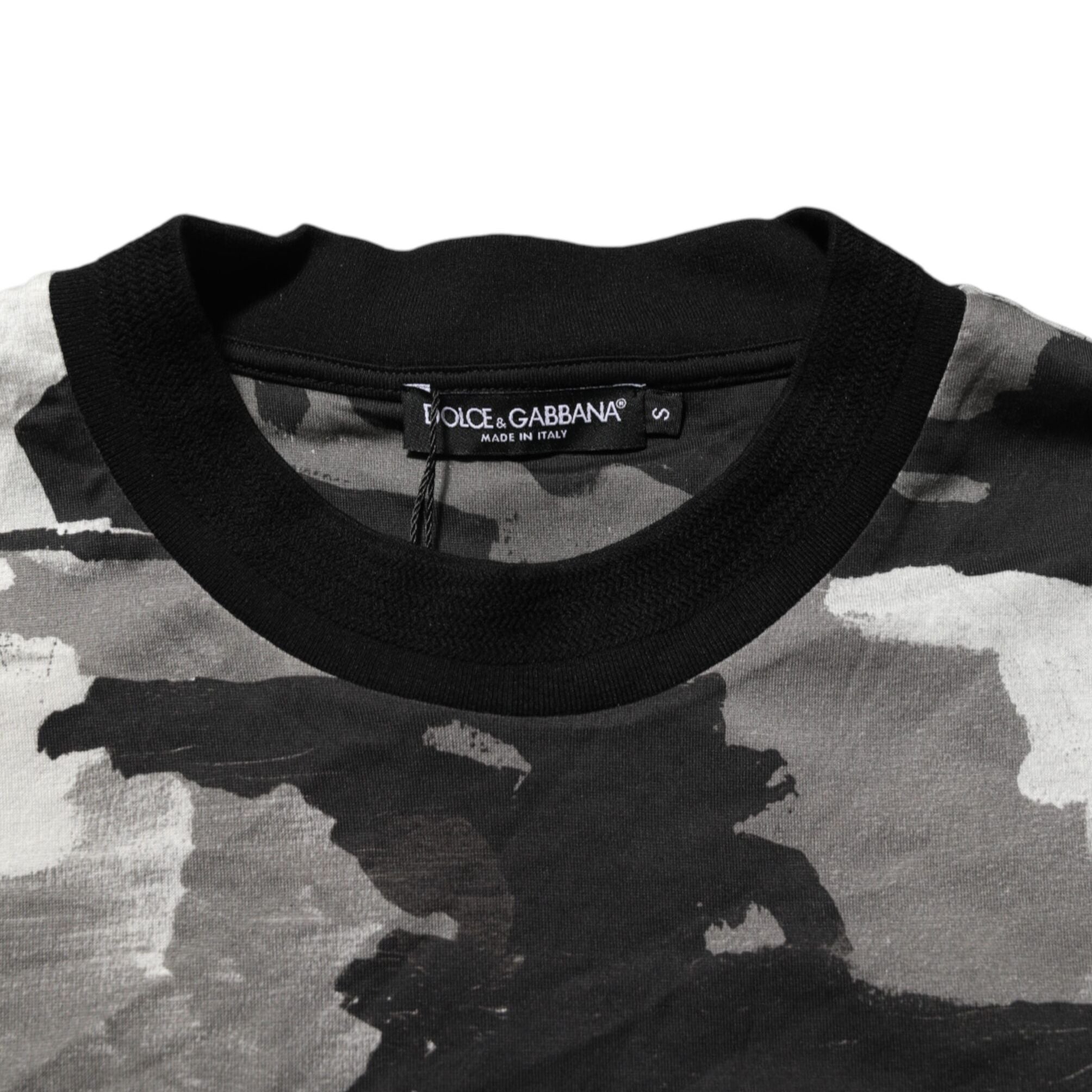 Dolce & Gabbana Multicolor Camouflage Men Short Sleeves T-shirt