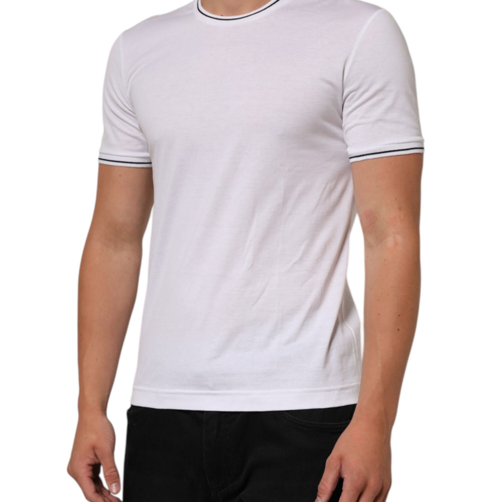 Dolce & Gabbana White Short Sleeves Round Neck Men Underwear T-shirt