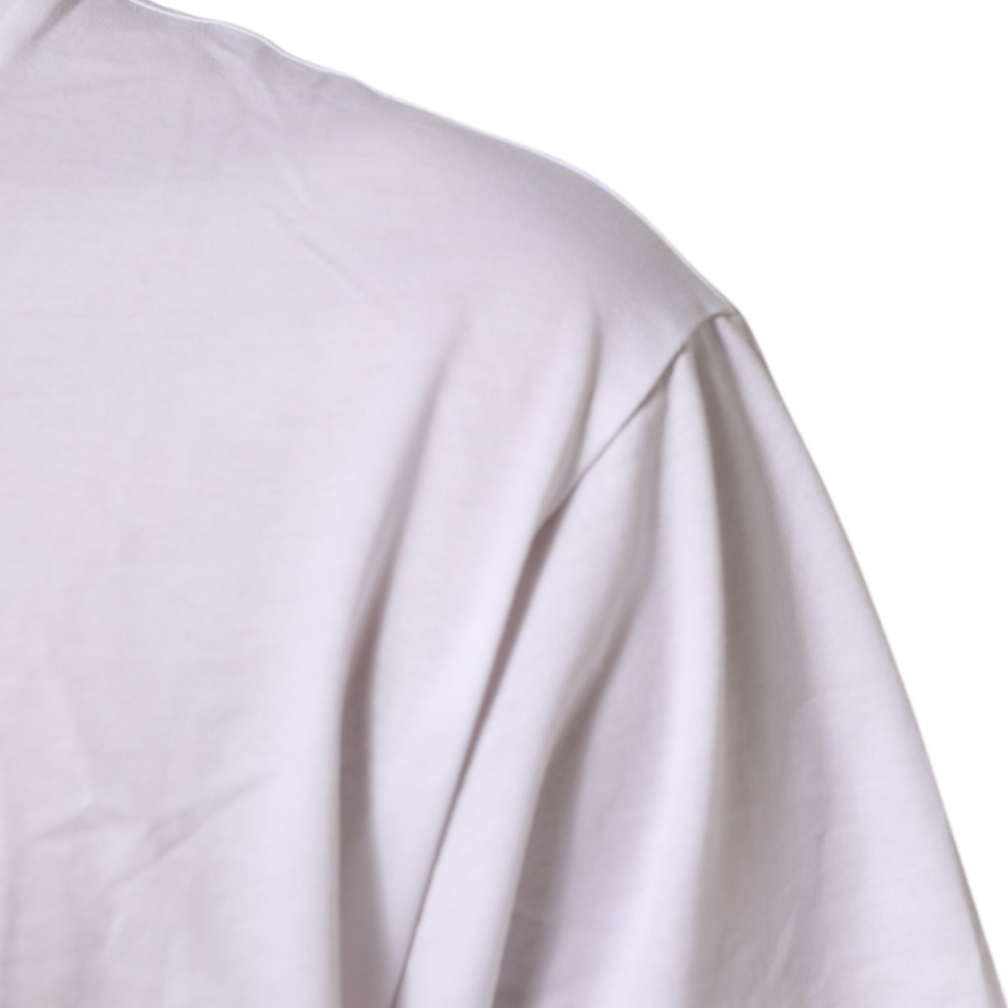 Dolce & Gabbana White Logo Print Cotton Crew Neck Men T-shirt