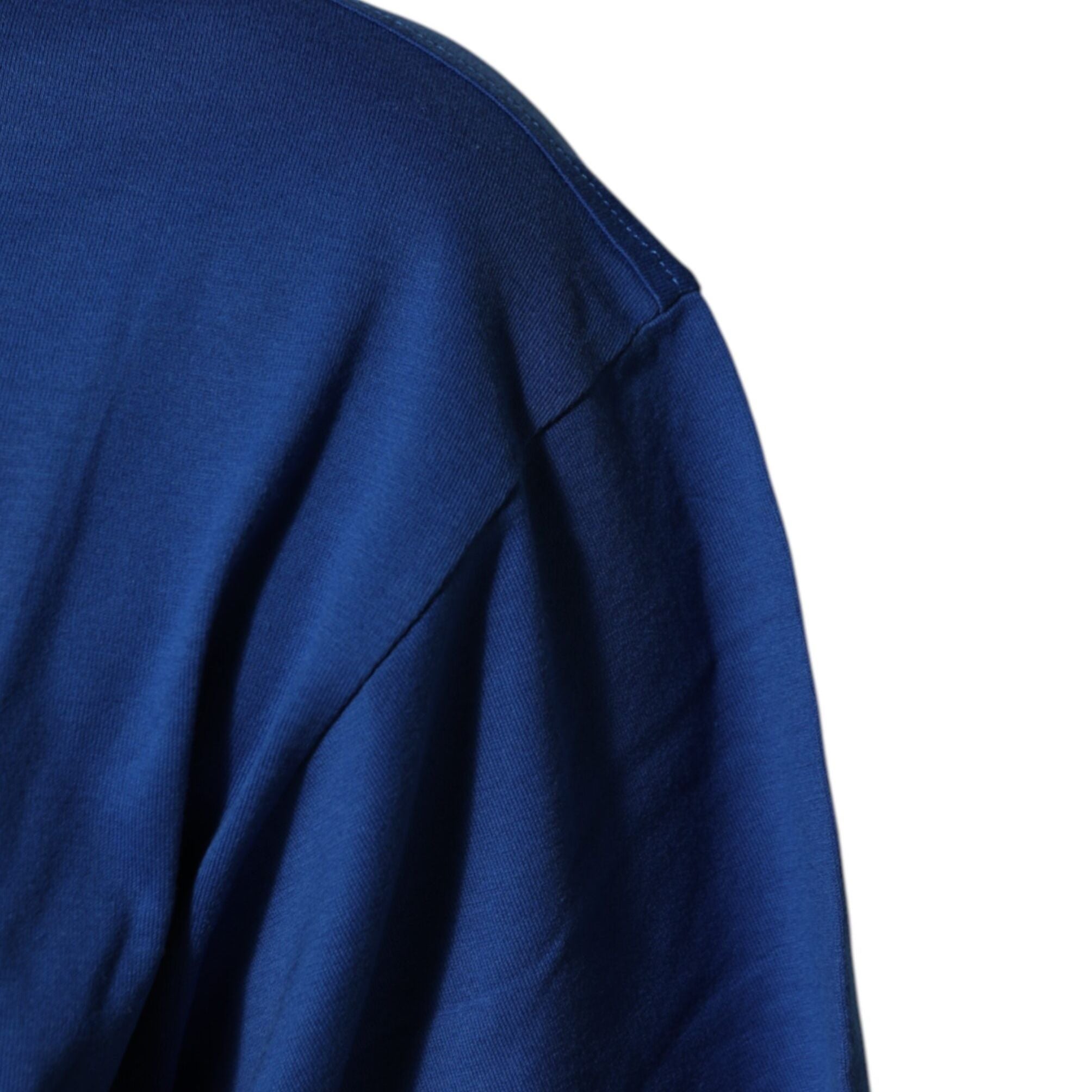 Dolce & Gabbana Blue Logo Print Cotton Crew Neck Men T-shirt