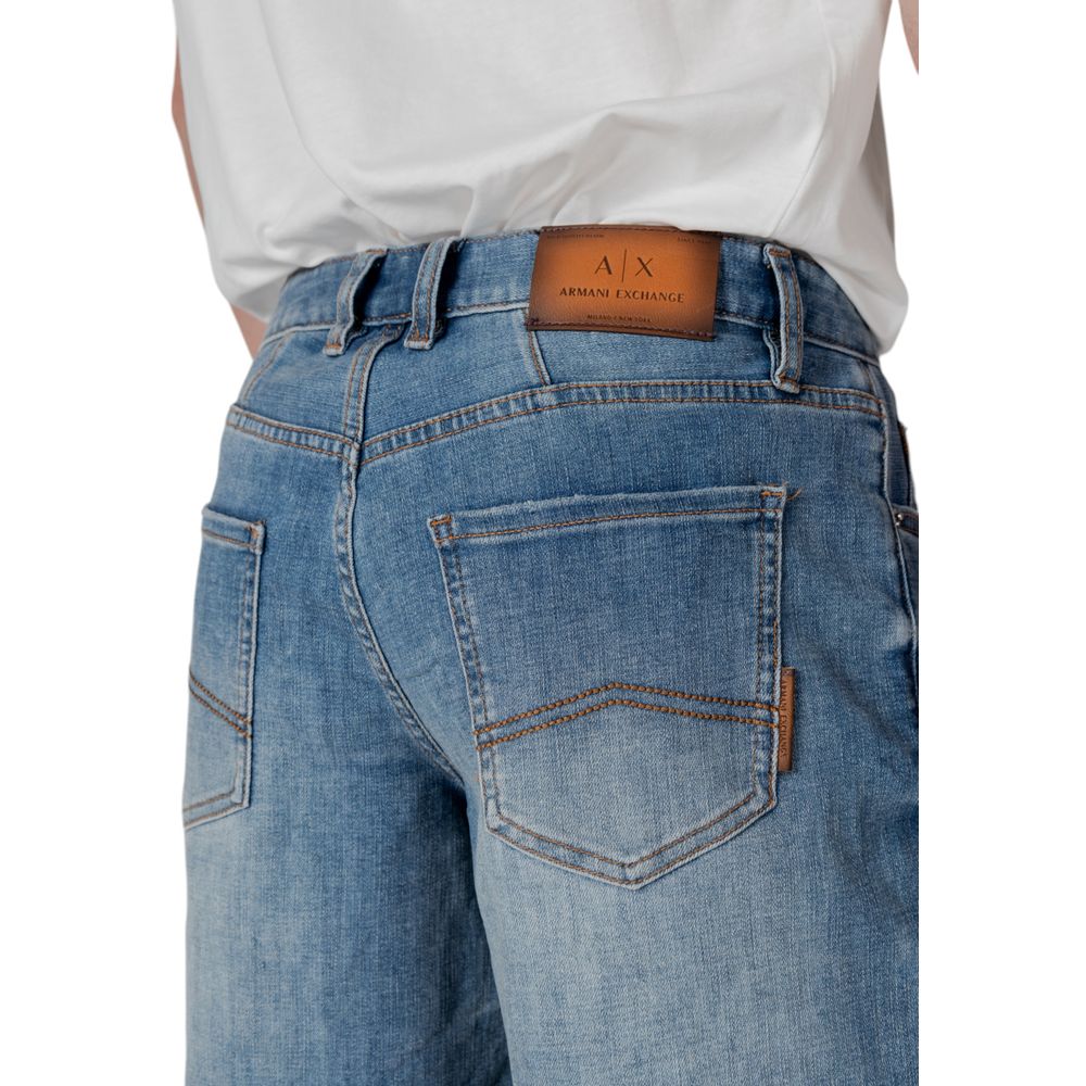Armani Exchange Blue Polyester Bermuda Shorts